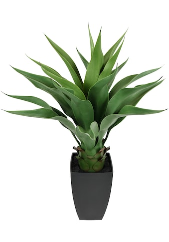 Kunstpflanze »Künstliche Agave im Topf Pflanze Aloe Vera Sansevieria«