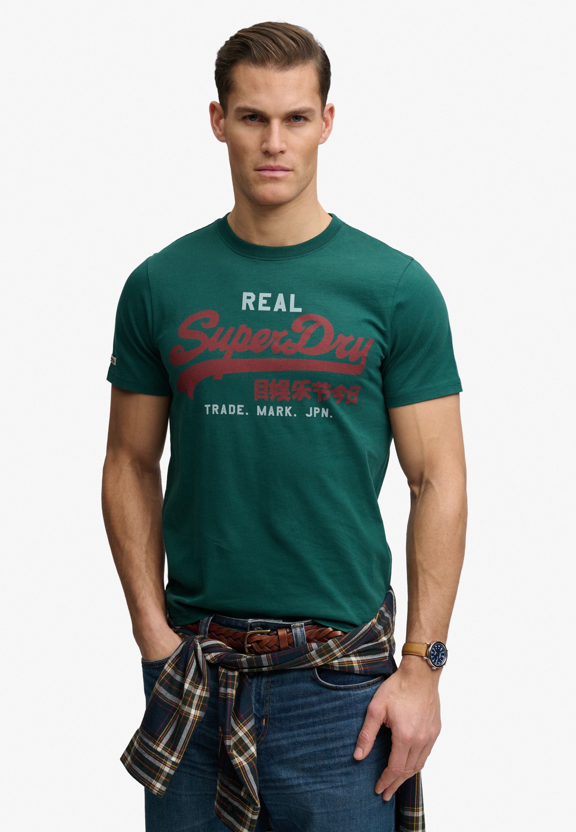 Superdry Rundhalsshirt "VL CLASSIC TEE" mit klassischem Vintage-Logo Print günstig online kaufen