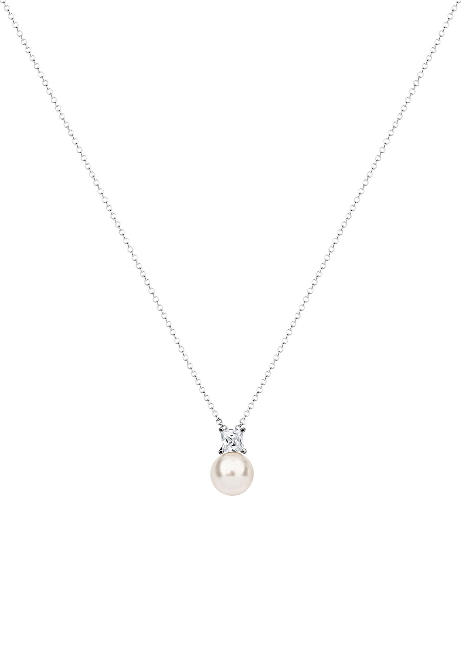 Nenalina Perlenkette »Zirkonia Synthetische Perle 925 Silber«