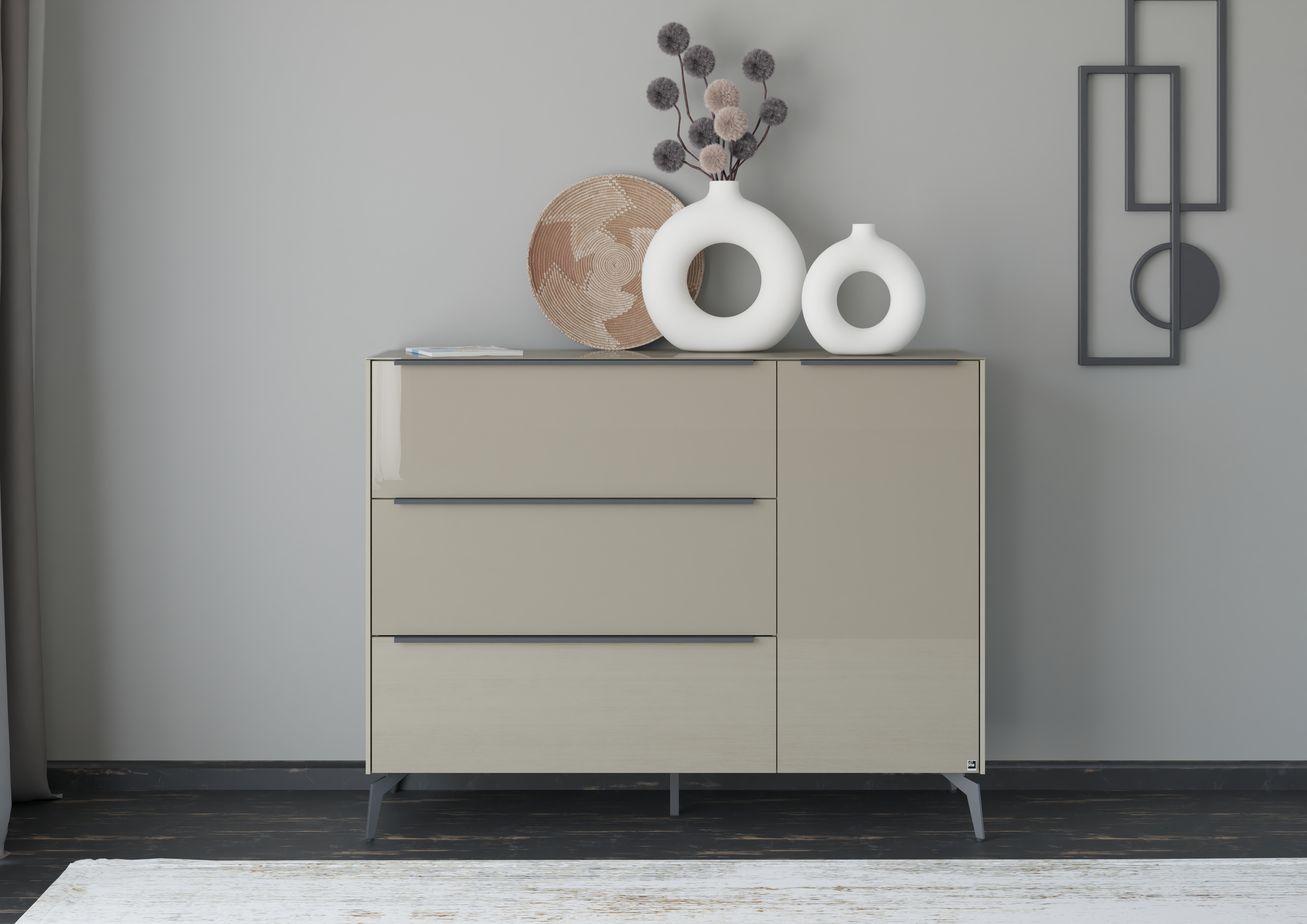 set one by Musterring Sideboard "Reno" 1 Stk. tlg. Mit Winkelfuß in diversen Farben, 109 cm Höhe & Farbauswahl