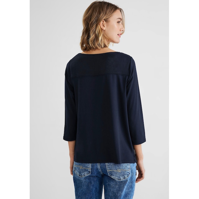 STREET ONE 3/4-Arm-Shirt »STYLE EVI«, mit Rundhalsausschnitt für kaufen |  BAUR