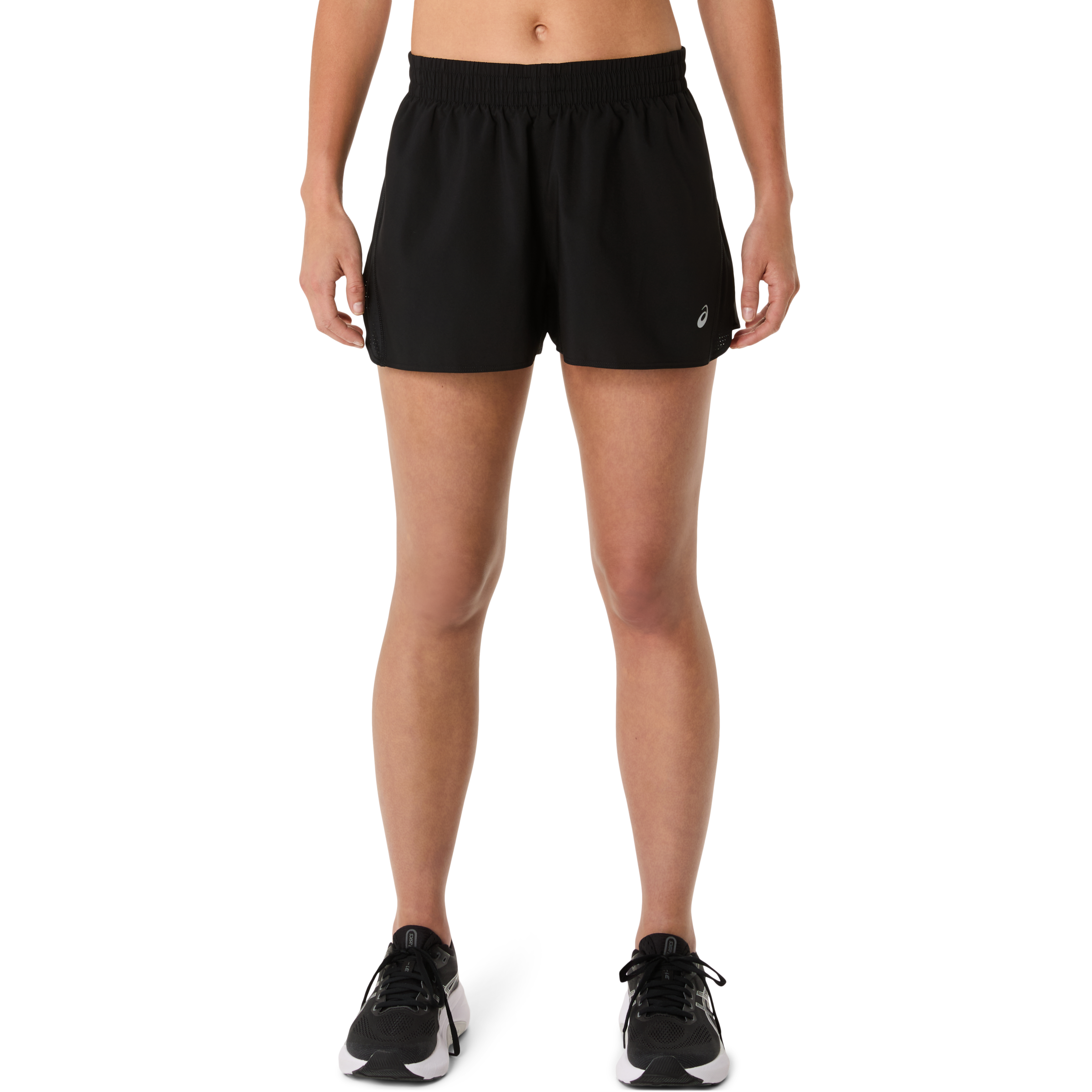 Laufshorts ASICS "ASICS CORE SPLIT SHORT", Damen, Gr. M, N-Gr, performance schwarz, Obermaterial: 100% Polyester, Hosen
