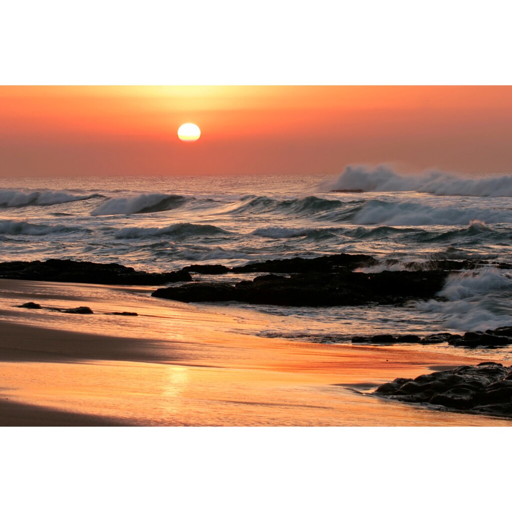 Papermoon Fototapete »Seelandschaft bei Sonnenaufgang«