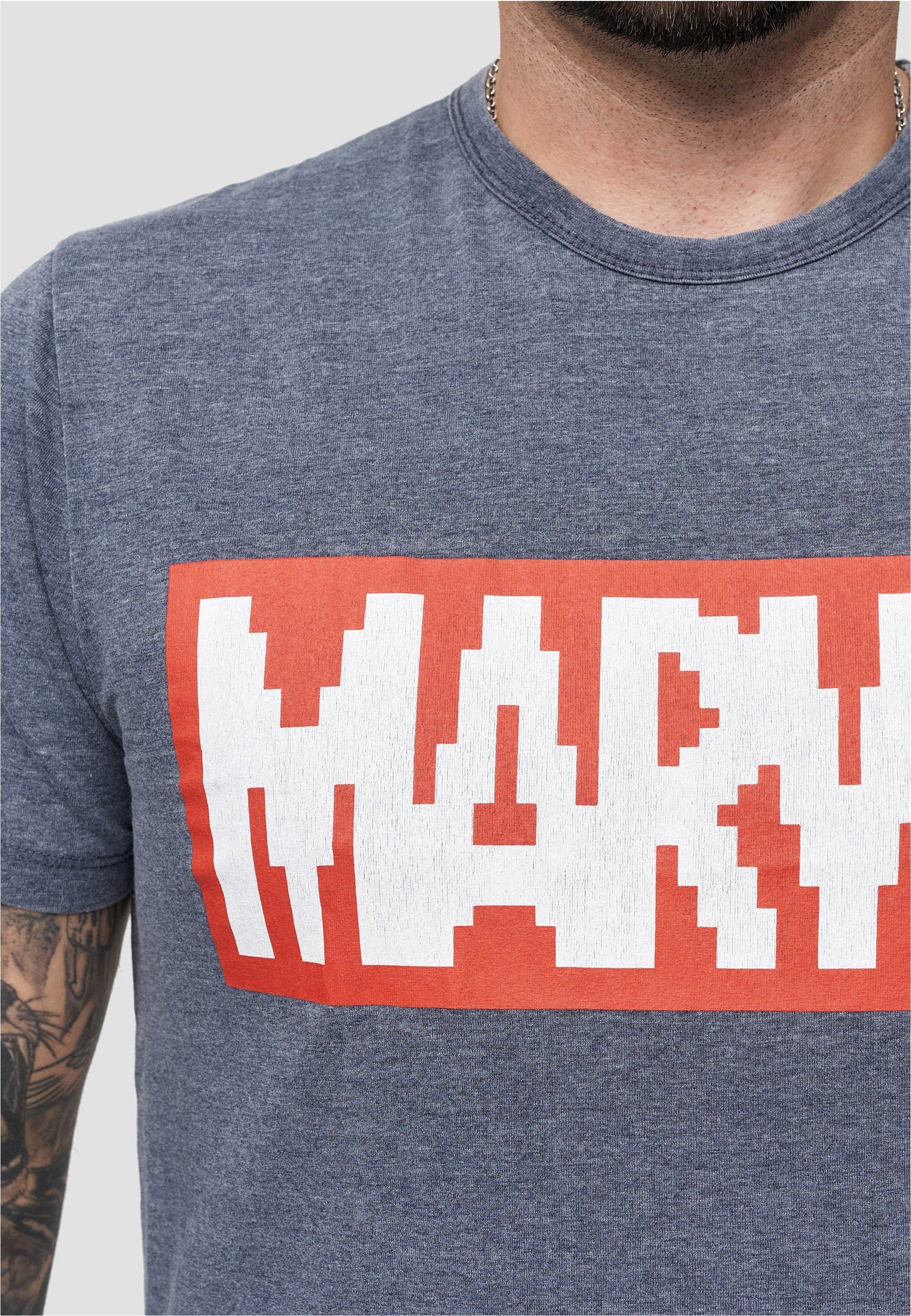 Recovered T-Shirt »Marvel Pixel Logo«, im lockeren Schnitt