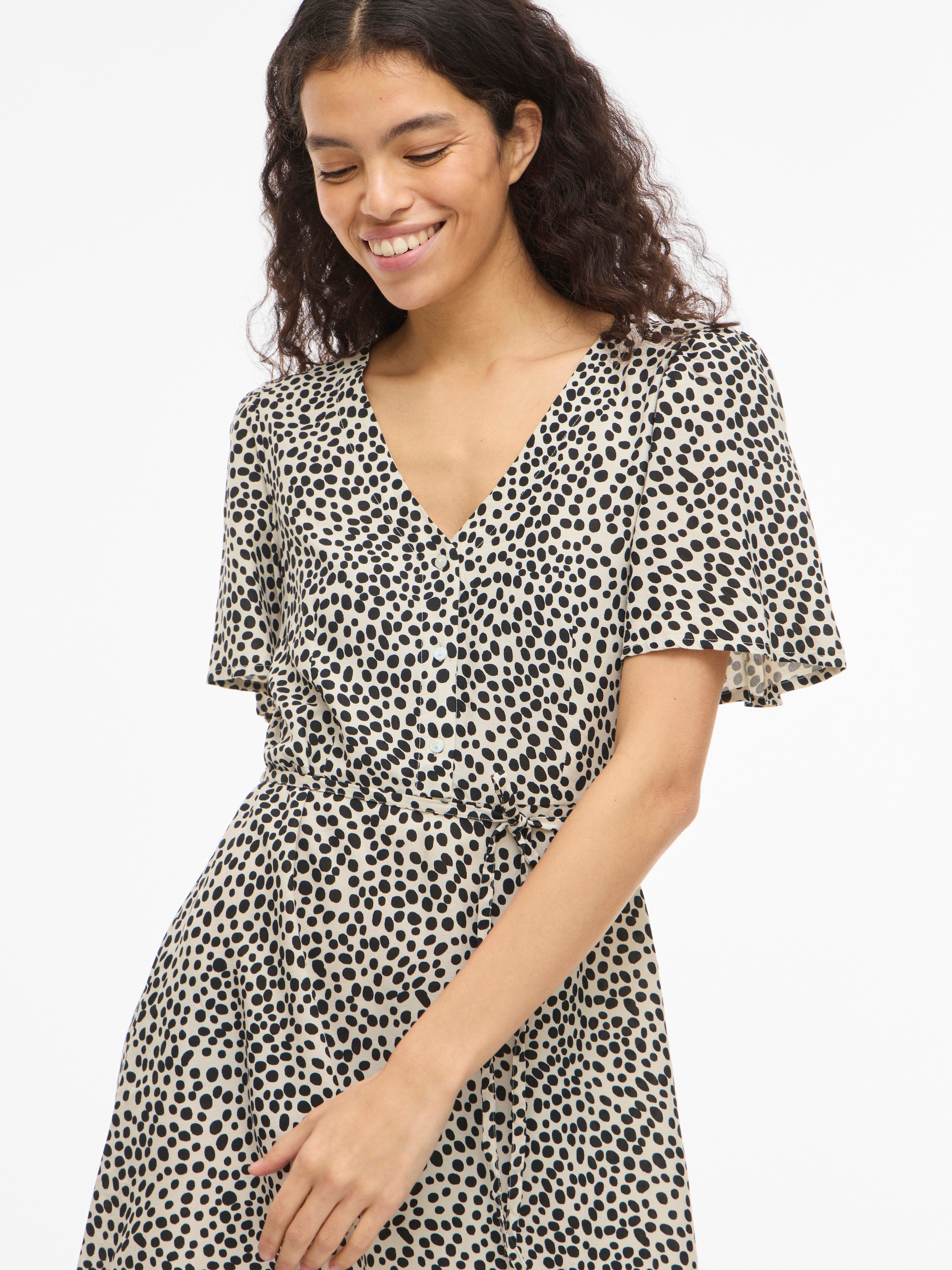 Vila Minikleid "VIGRACE V-NECK S/S SHORT DRESS - NOOS" Sommerkleid günstig online kaufen