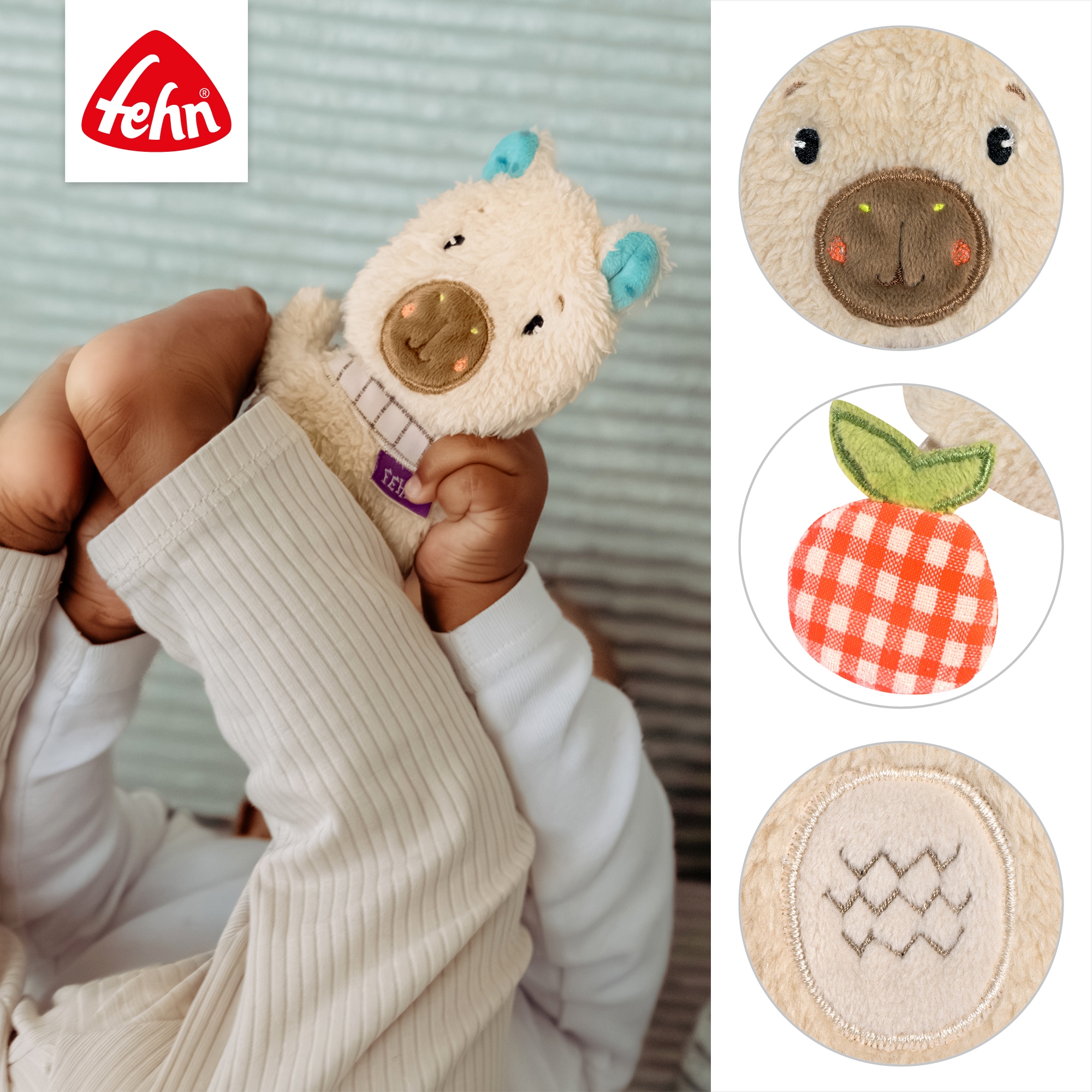 Fehn Greifspielzeug »Capybara Clara, Knister-Capybara«