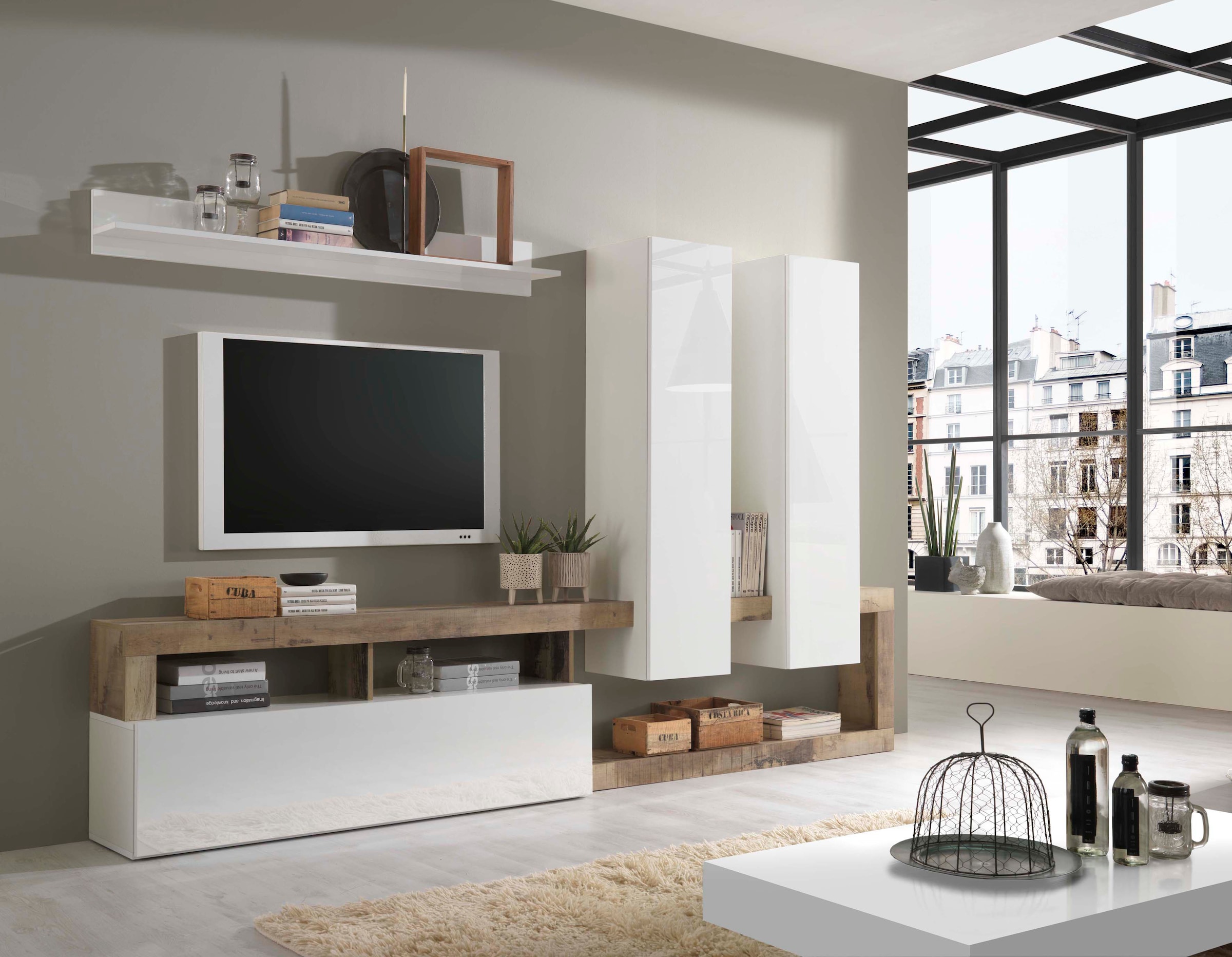 Home affaire Wohnwand "Hamburg" Set, 4 Stk. tlg. günstig online kaufen