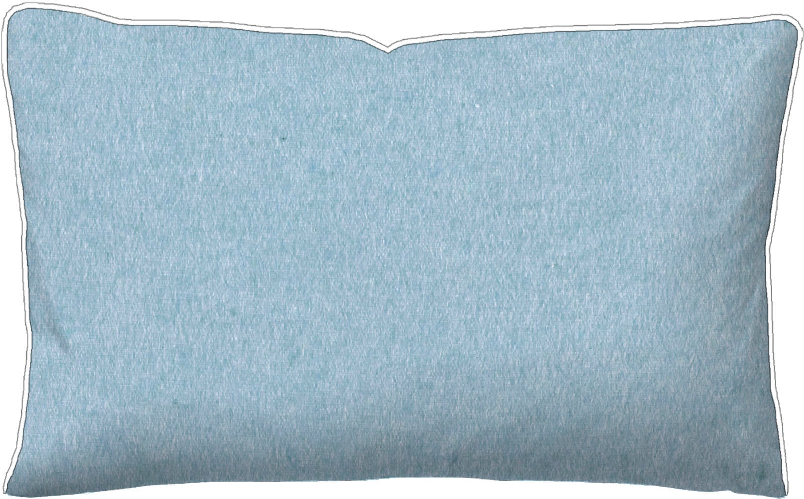 Biberna Kissenbezug "Hermal Flanell mit Reißverschluss, Melange-Optik, Wend günstig online kaufen