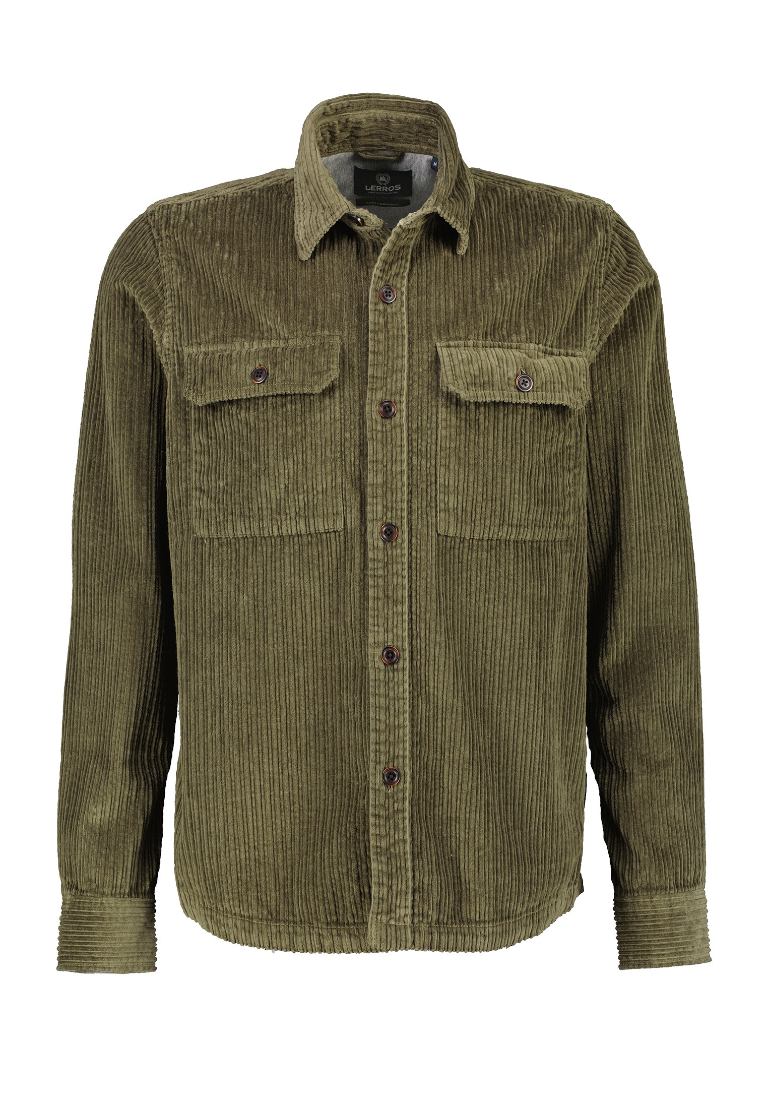 LERROS Langarmhemd »LERROS Overshirt *Corduroy*«