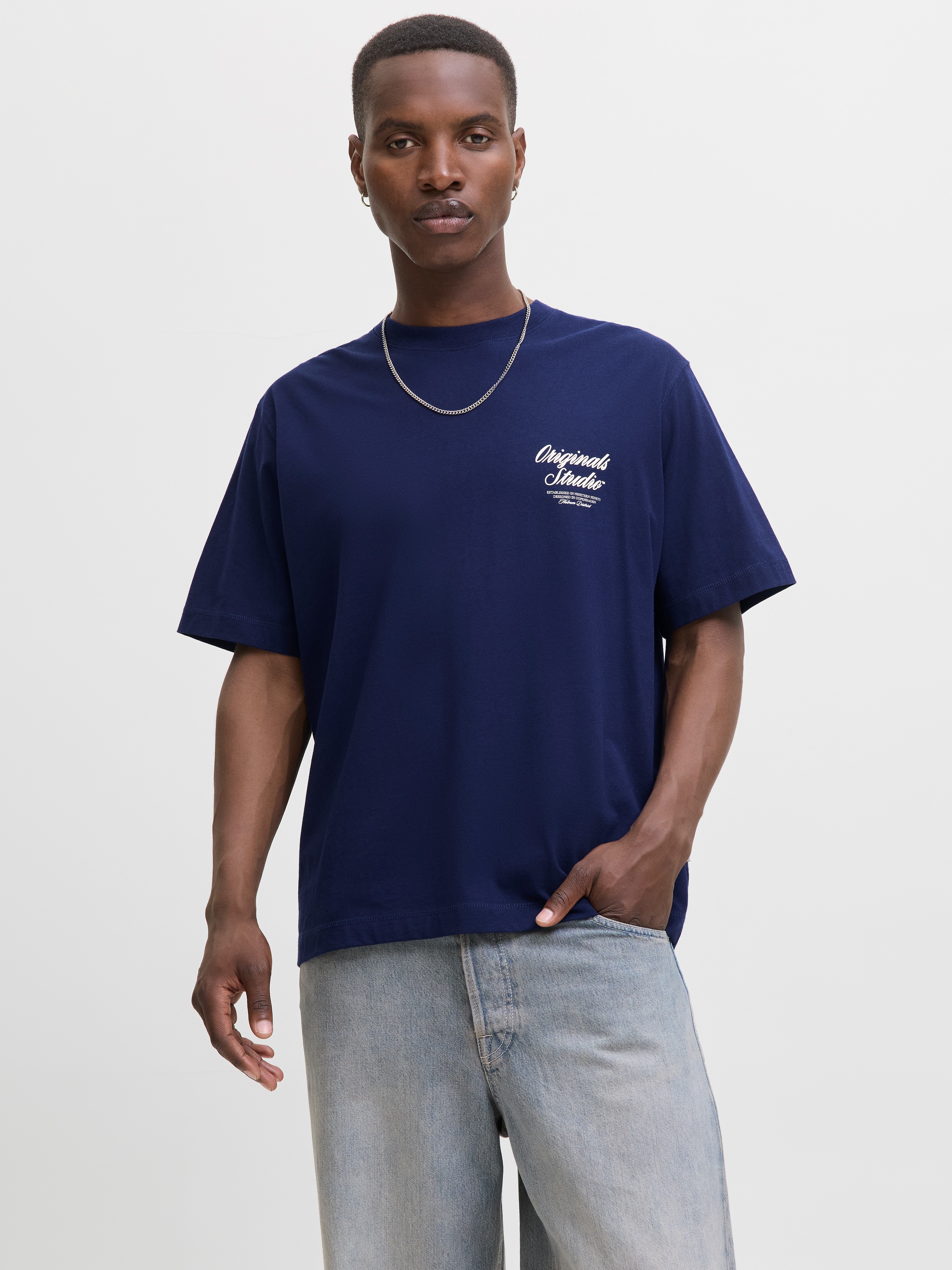 Jack & Jones Kurzarmshirt "JORNORREBRO TYPO TEE SS CREW NECK NOOS" Baumwoll günstig online kaufen