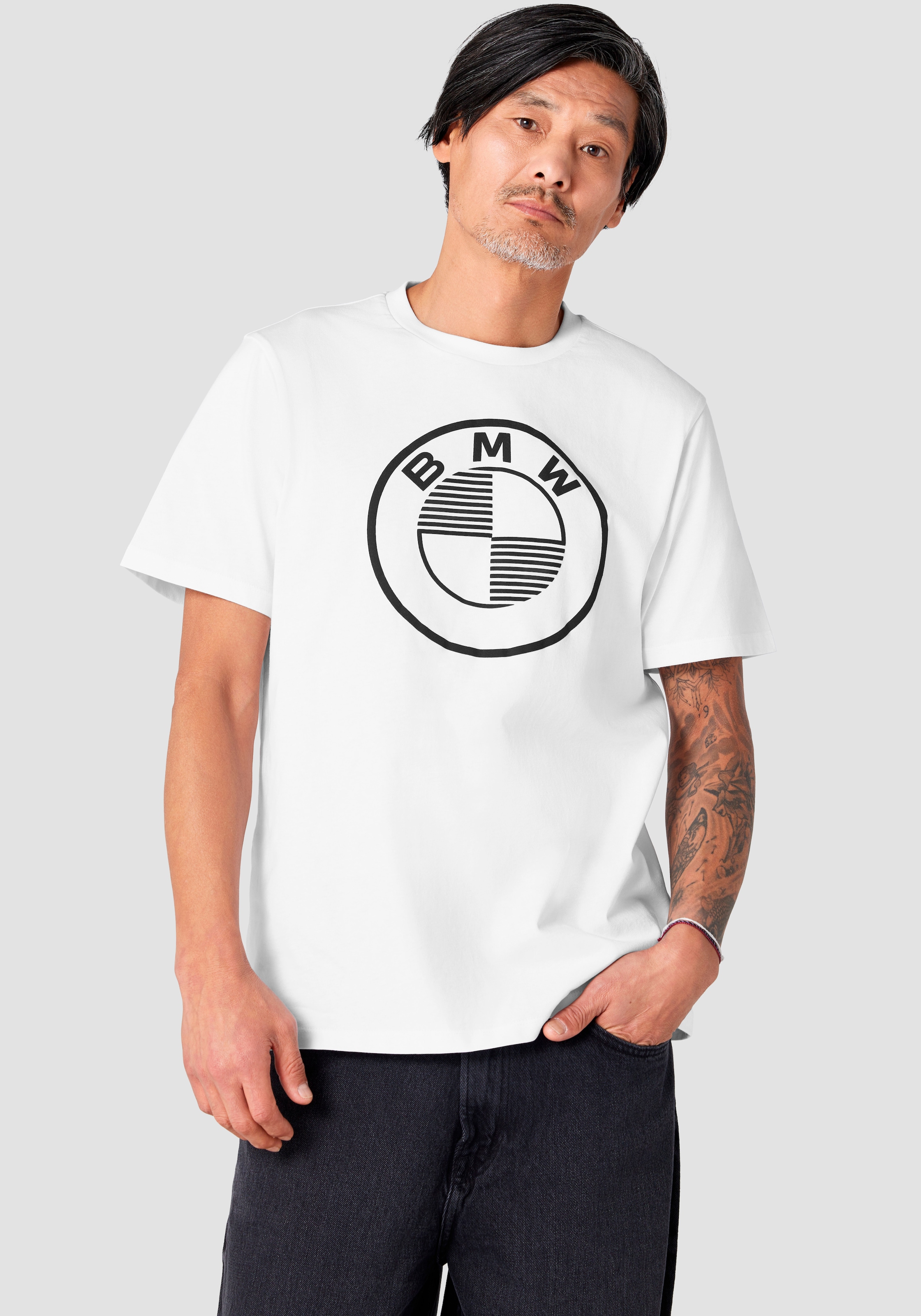 T-Shirt, mit auffälligem Logo-Print