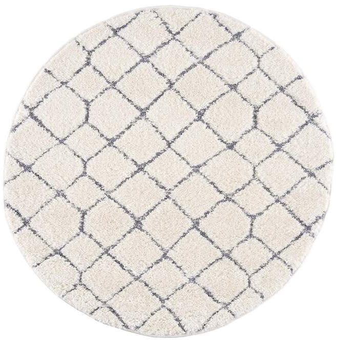 Carpet City Hochflor-Teppich »Focus 4499«, rund, 20 mm Höhe, Boho-Teppich, Hochtief-Muster/ 3D-Effekt, für Wohnzimmer, Schlafzimmer