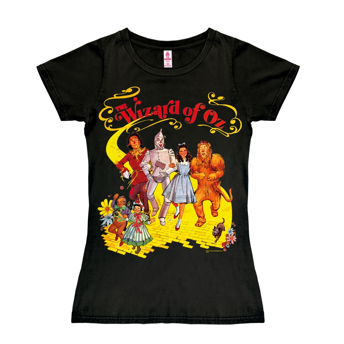 - Brick BAUR Oz«, Zauberer Retro-Print | LOGOSHIRT Road Der mit bestellen »Yellow T-Shirt von tollem für