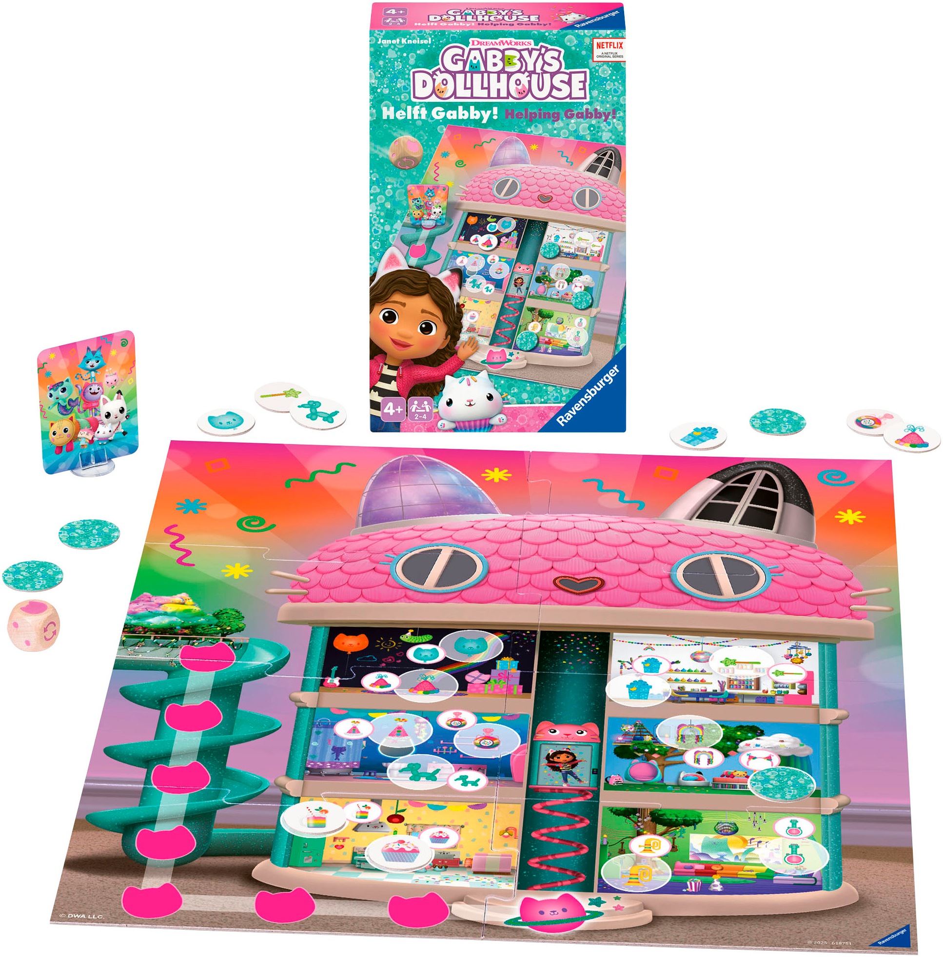 Ravensburger Spiel »Gabby's Dollhouse - Helft Gabby!«, Made in Europe