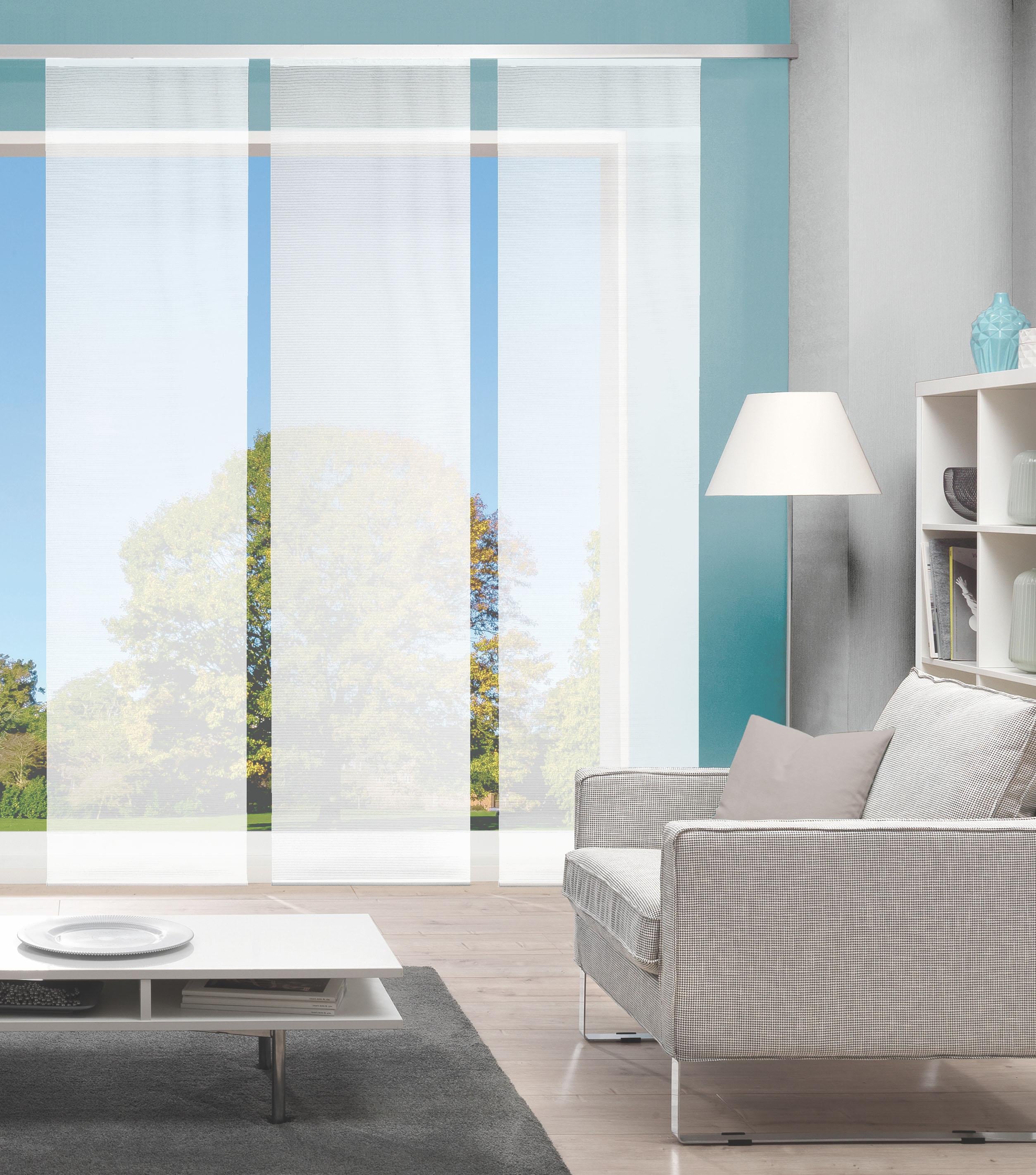 Vision S Schiebegardine "3ER SET ROM" Paneelwagen 3 Stk. tlg. HxB: 260x60, Schiebevorhang 3er Set Uni