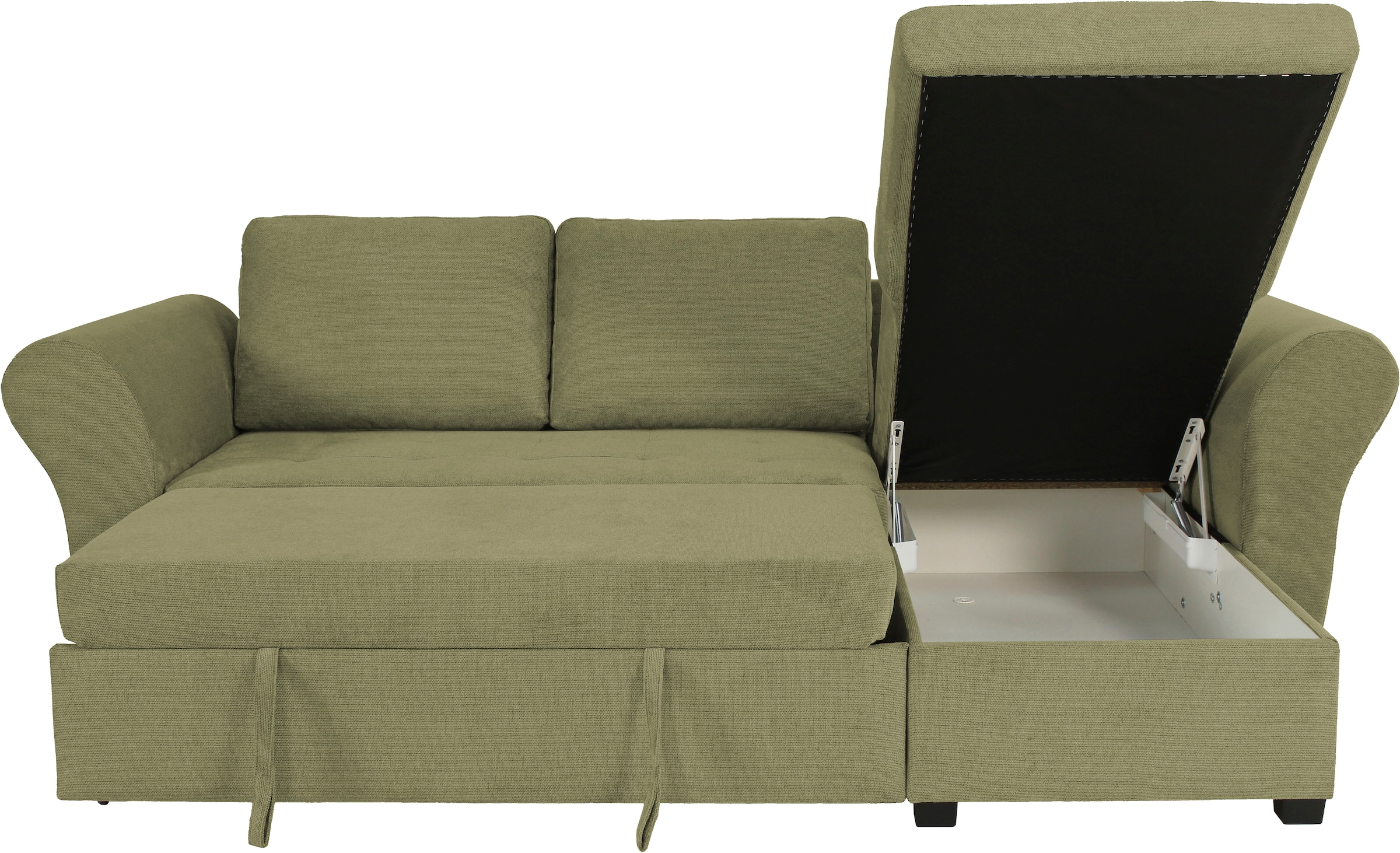 Trends by HG Ecksofa »LASSE, L-Form«, (2 St.), inkl. Schlaffunktion & Bettkasten