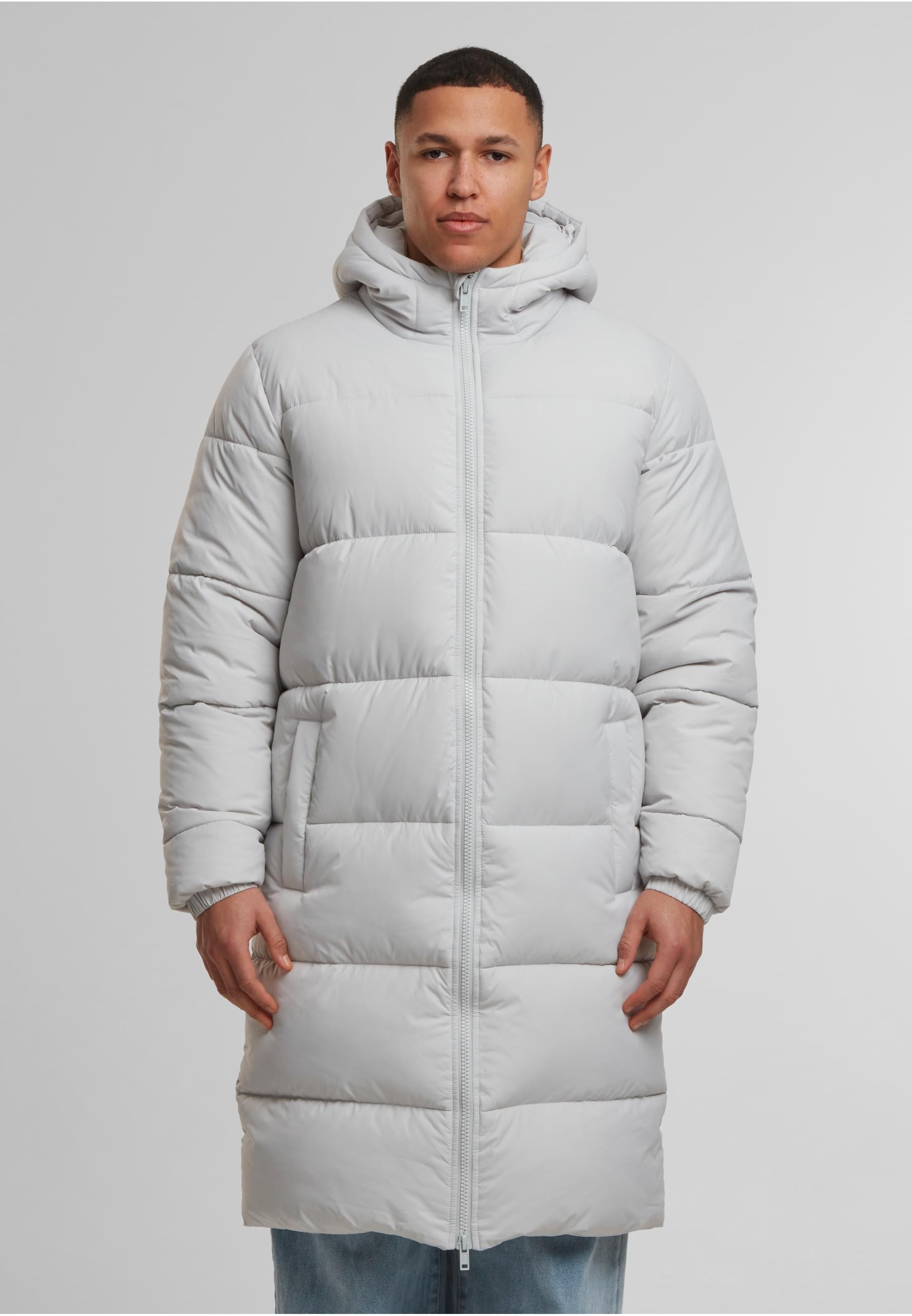 URBAN CLASSICS Winterjacke »Urban Classics Mens Long Puffer Coat« 1 Stk. tlg. mit Kapuze