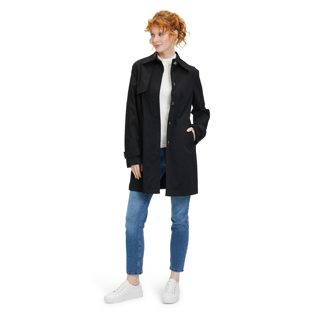 Amber & June Sommerjacke, ohne Kapuze, im Trenchcoat-Stil