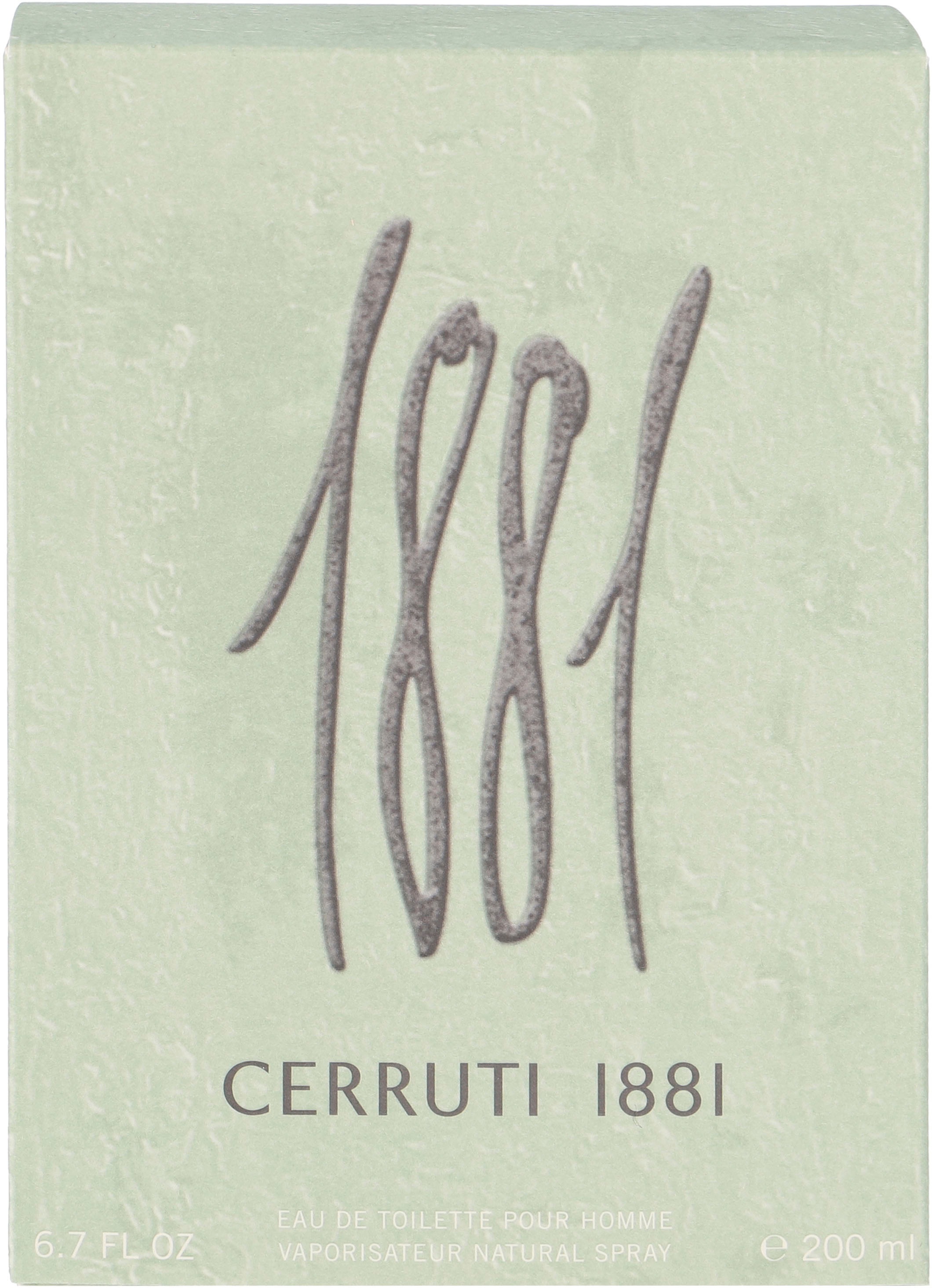 CERRUTI Eau de Toilette »Cerruti 1881 Homme«, mit würzigen Kräutern in der Eröffnung