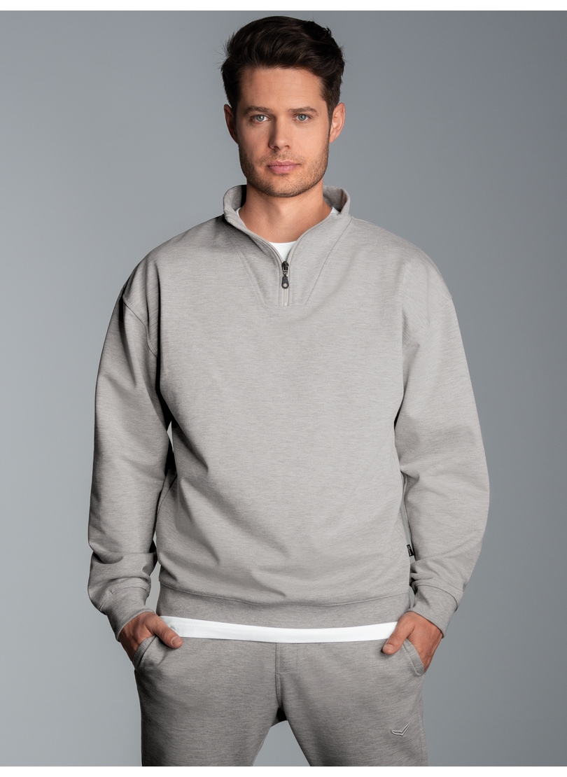 Trigema Sweatshirt "TRIGEMA Troyer in bequemer Sweat-Qualität" günstig online kaufen