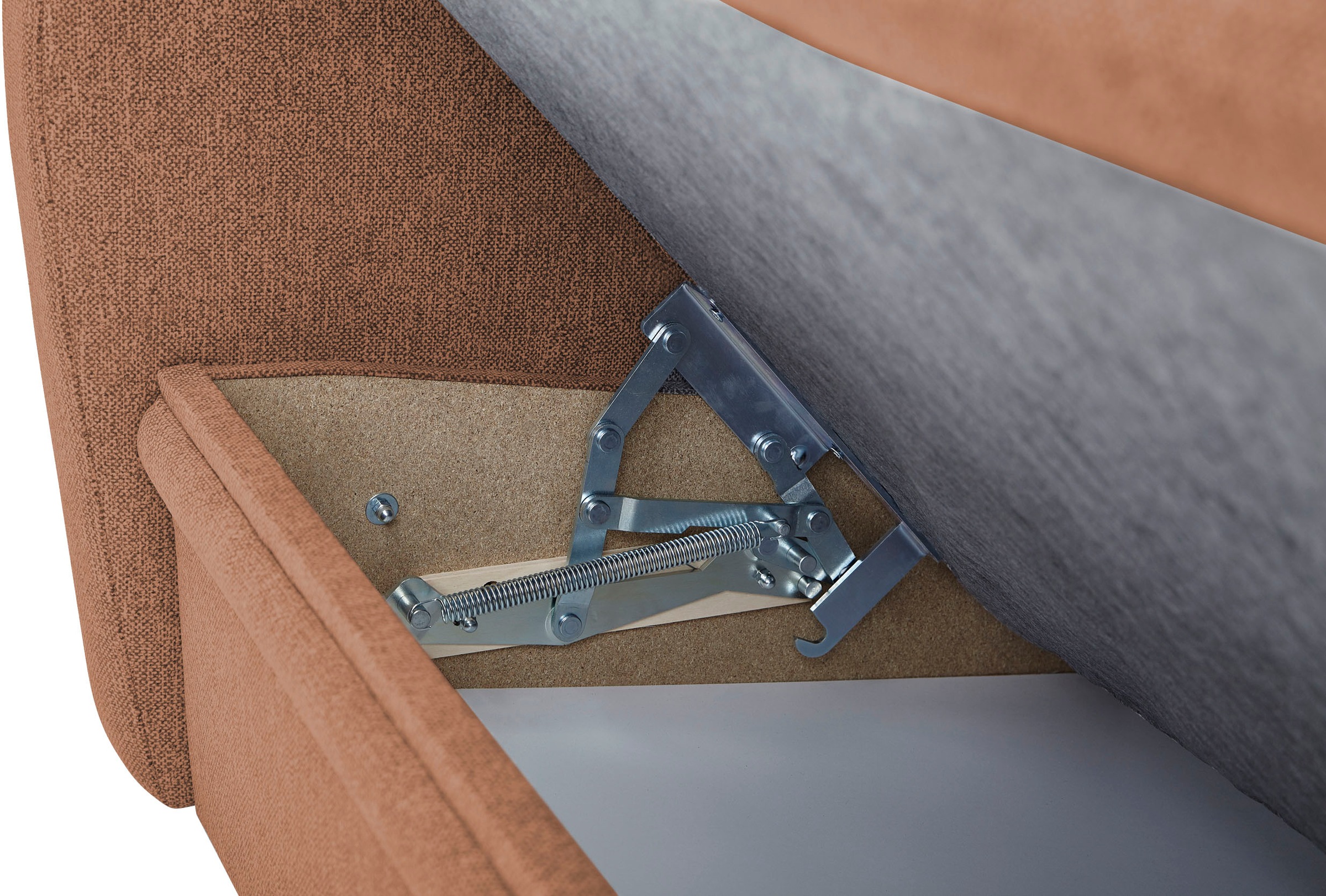 VILLA BECK Ecksofa »Varese L-Form«, (2 St.), Kopfteilverstellung, wahlweise mit Sitzvorzug, in Sitzhöhe 46 cm