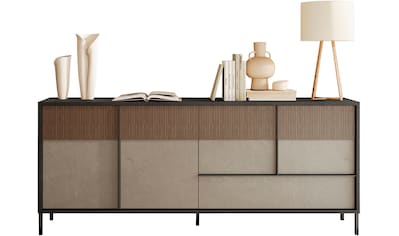 Sideboard »Everest Breite 206 cm, Kommode mit 4 Türen u. 1 Schubkasten«