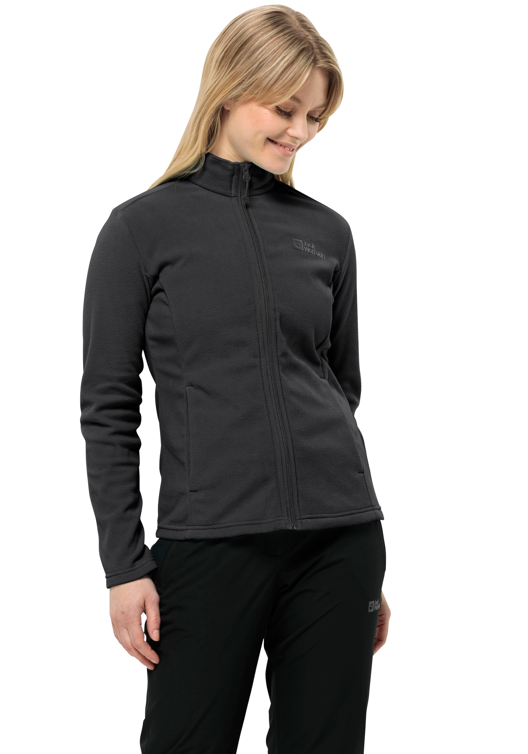 Jack Wolfskin Fleecejacke "TAUNUS" leichter, dehnbarer Midlayer, atmungsaktiver Tragekomfort