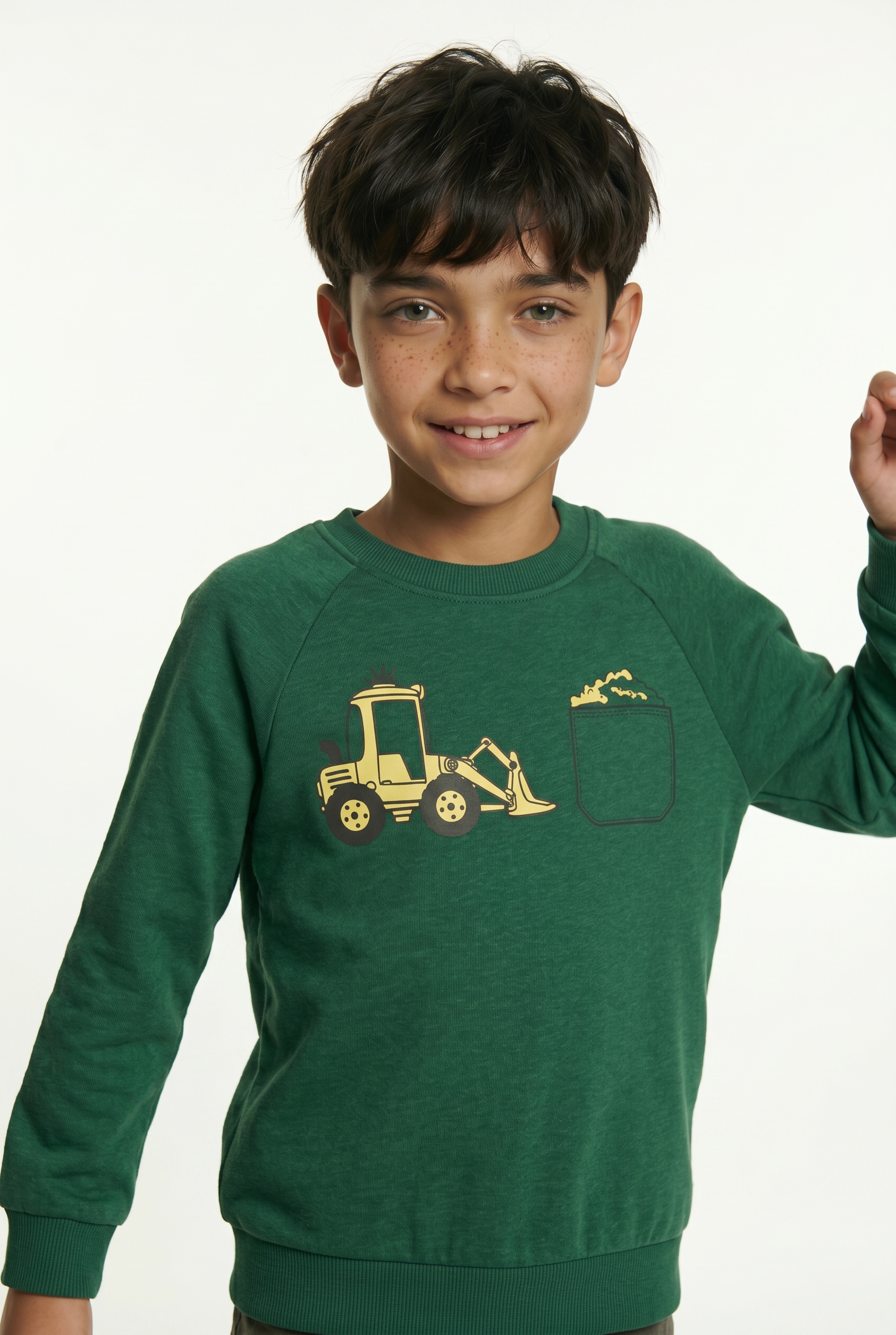 Name It Sweatshirt "NMMVION LS NREG SWEAT UNB", Baumwollmischung, regular fit