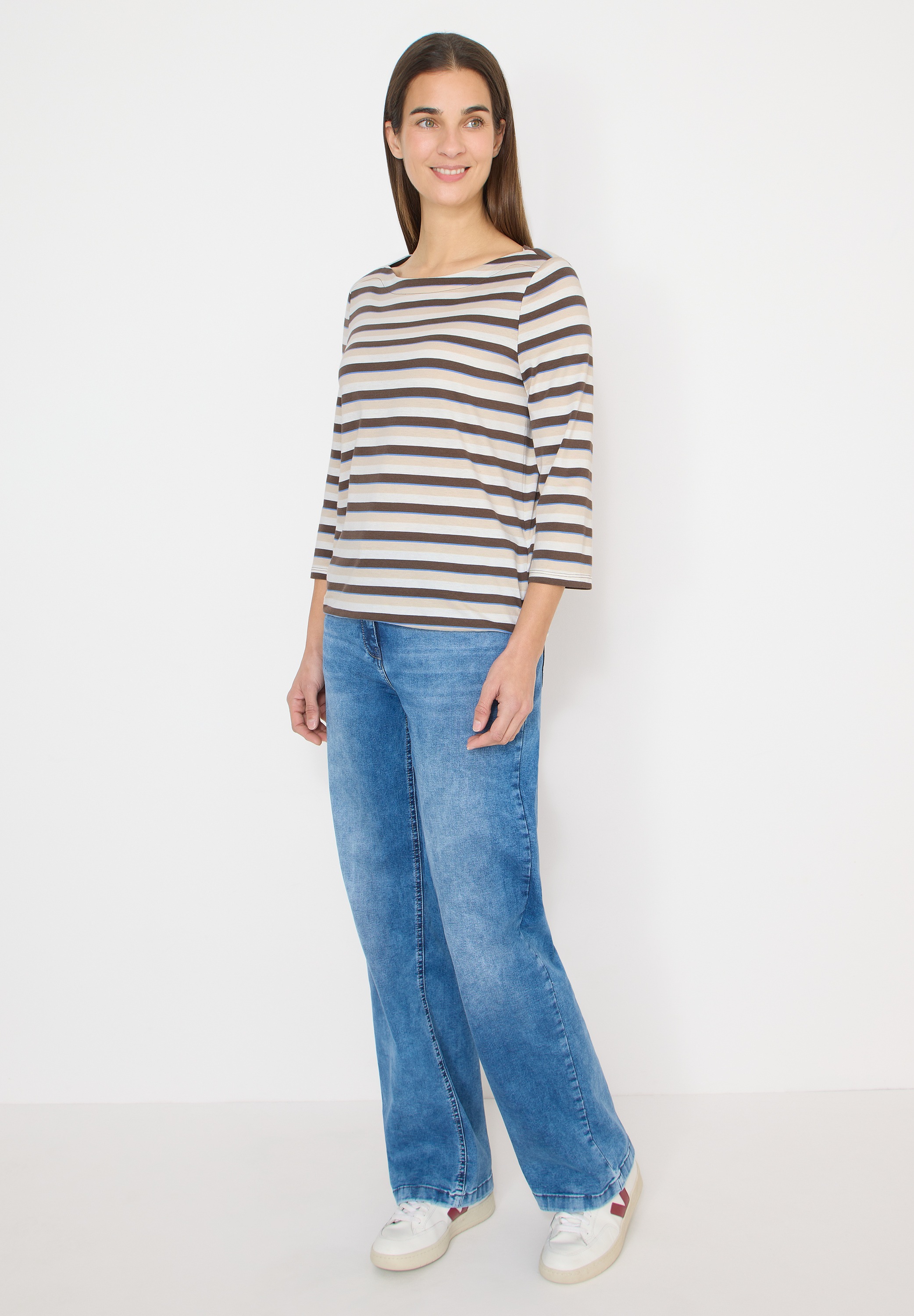 Cecil Rundhalsshirt mit U-Boot-Ausschnitt