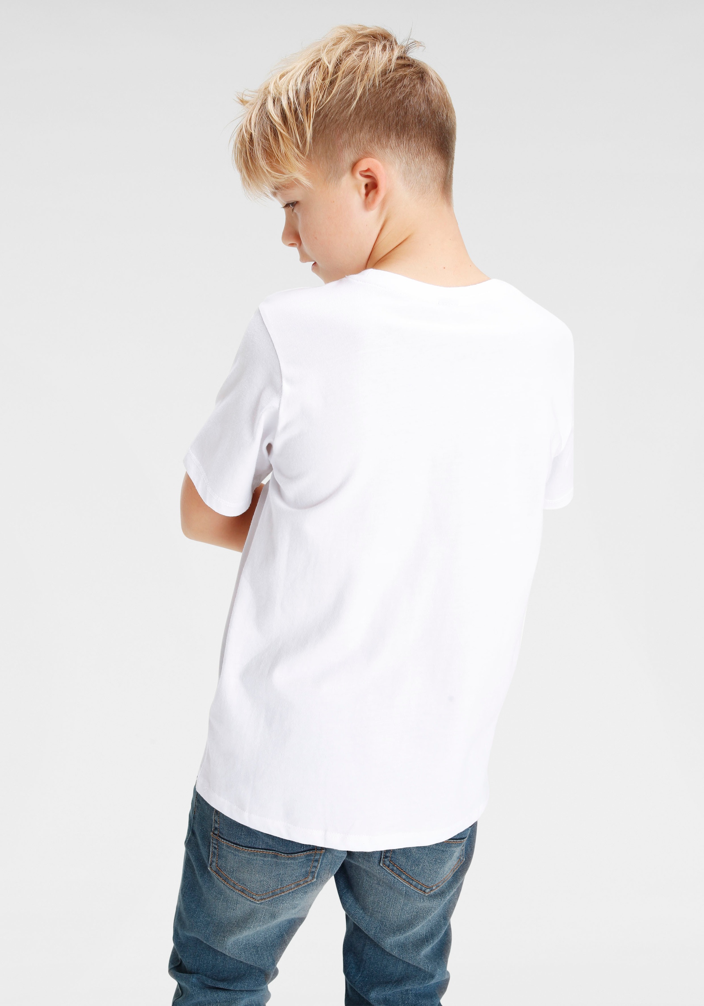 T-Shirt BAUR | »Basic«, Brustdruck kaufen mit Bench. online