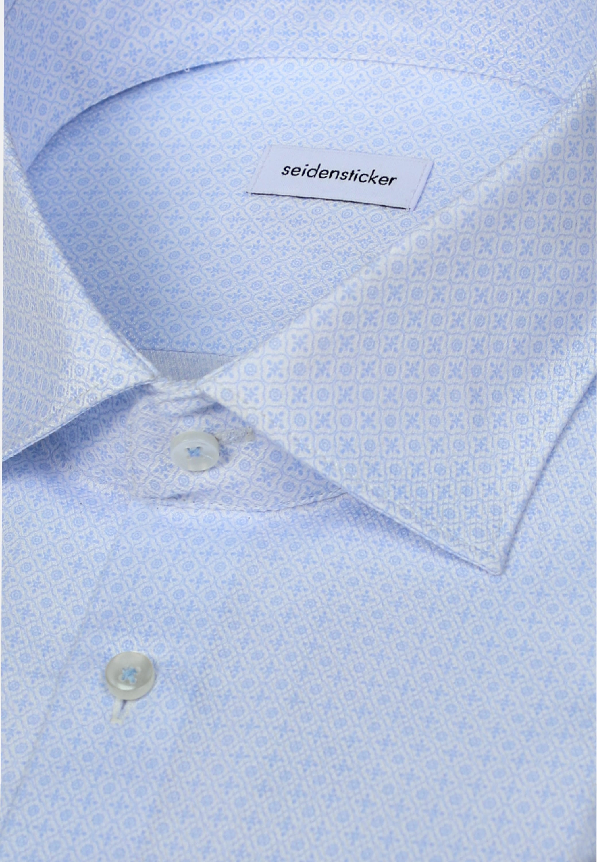 seidensticker Businesshemd »Schwarze Rose« Shaped 1/1 Extra lang Kentkragen Druck