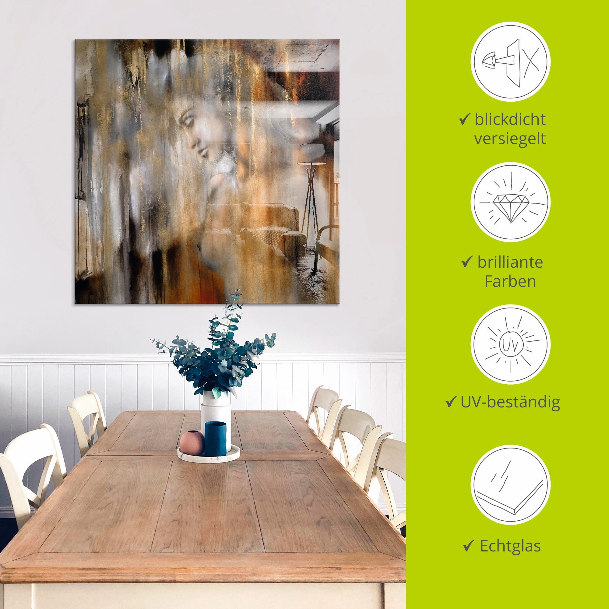 Artland Glasbild »Vera«, Frau, (1 St.), in verschiedenen Größen