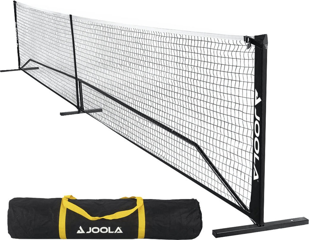JOOLA Pickleballnetz "Elemental Pickleball Net", B/H/L: 54,5cm x 94,5cm x 670cm, schwarz-weiß, Sport-Netze, mit Stahlrahmen, PPVC-Netz, Out-/ Indoor,