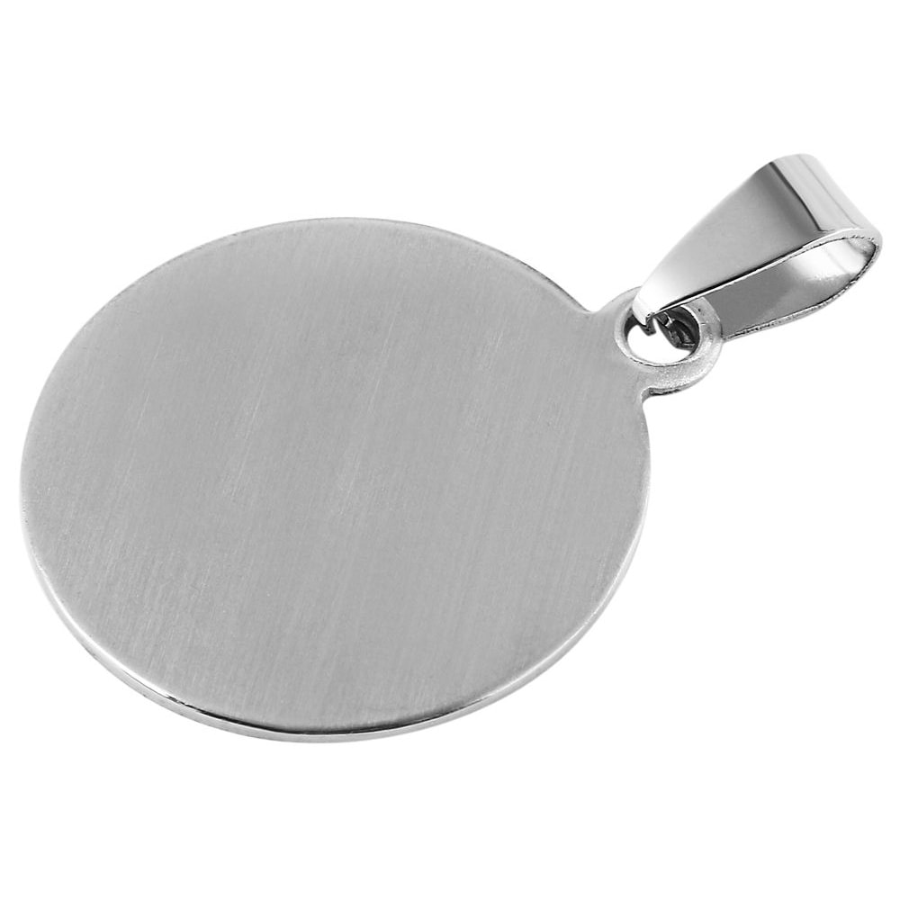 ADELIA ́S Damen Kettenanhänger "Anhänger aus Edelstahl", Edelstahl, silber, Edelstahl, Schmuckanhänger, Ideal als Geschenk – dezent und elegant