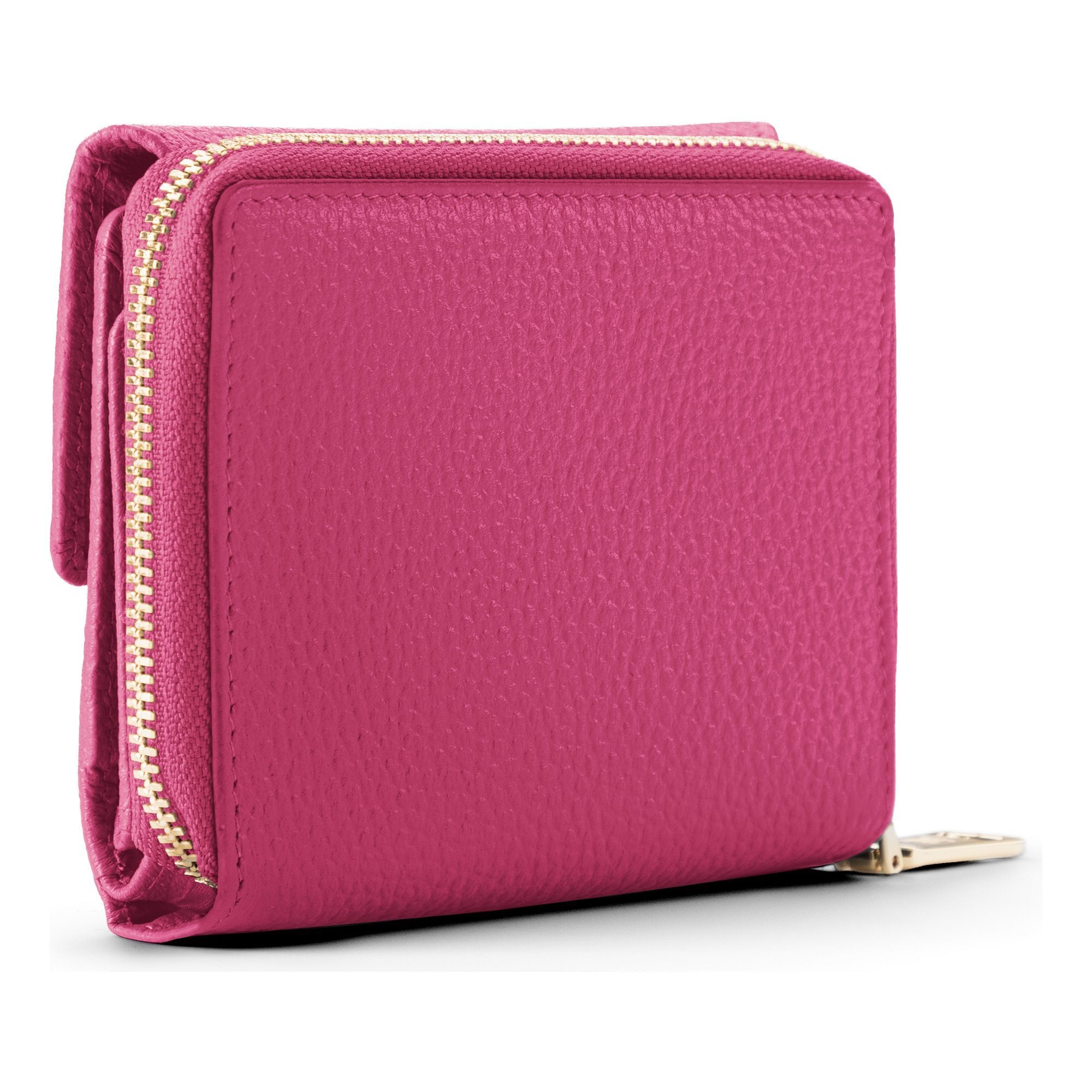 Lazarotti Geldbörse »Bologna Leather Zip-Around Geldbörse Leder 12 cm«