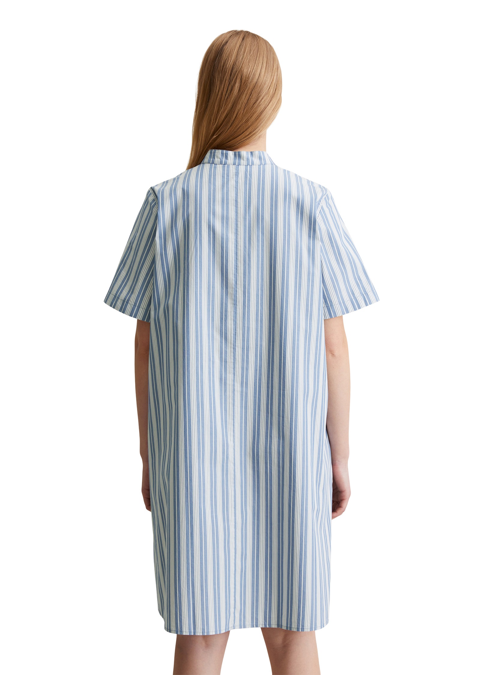 Marc OPolo DENIM Hemdblusenkleid Seitennahttaschen gestreift, A-Shape günstig online kaufen