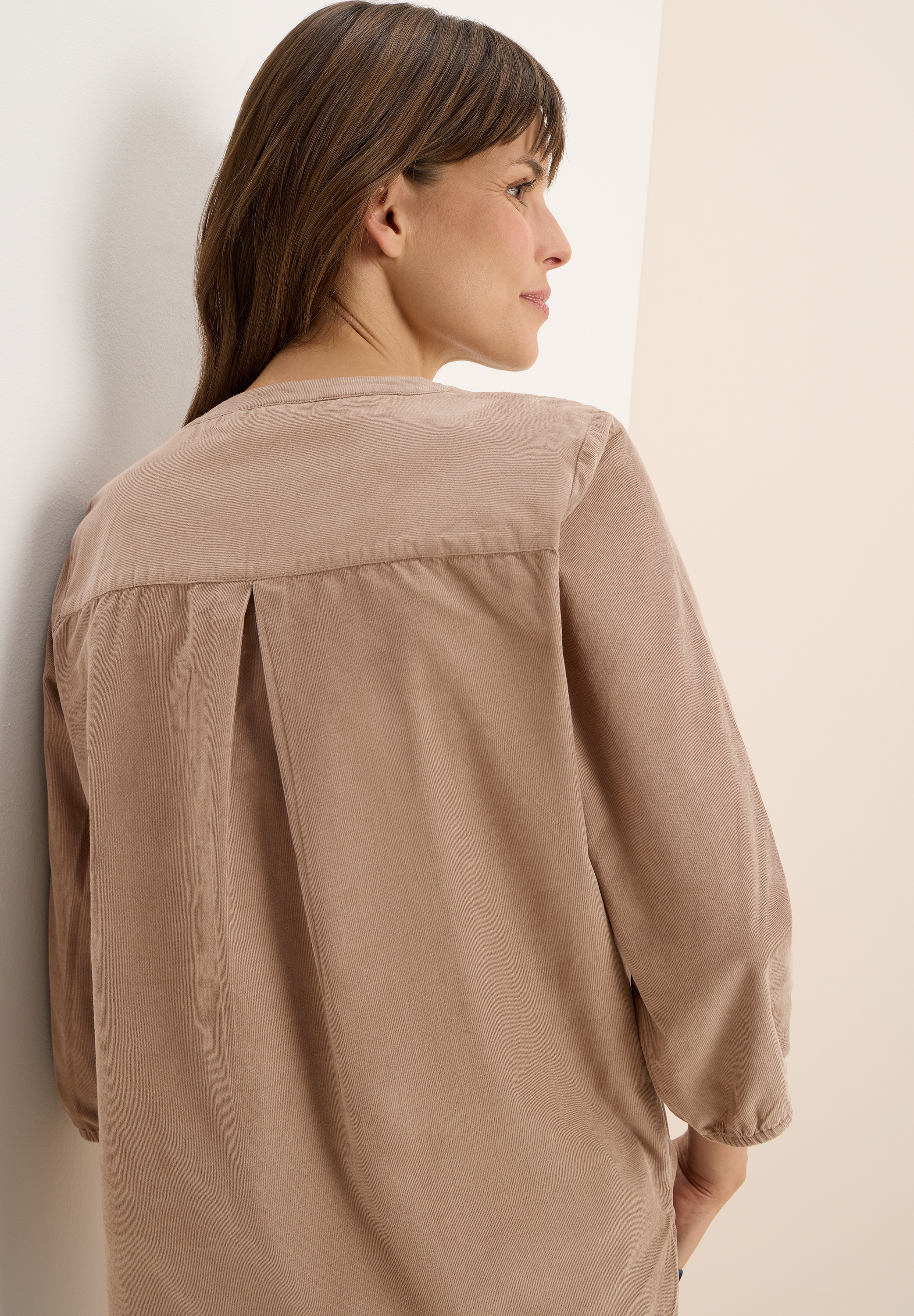 Cecil Schlupfbluse, in softer Cordstruktur aus reiner Baumwolle