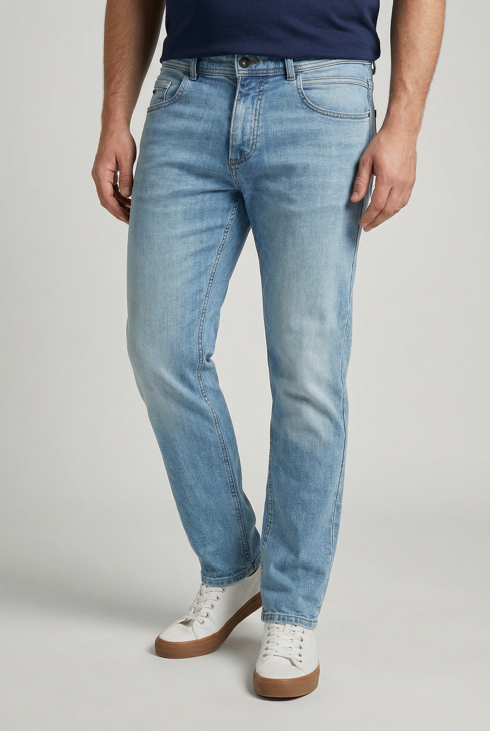 Regular-fit-Jeans CAMEL ACTIVE "fleXXXactive", Herren, Gr. 36, Länge 30, bleach blau, Denim/Jeans, Obermaterial: 99% Baumwolle, 1% Elasthan, regular fit knöchellang, Jeans, im Five-Pocket Style
