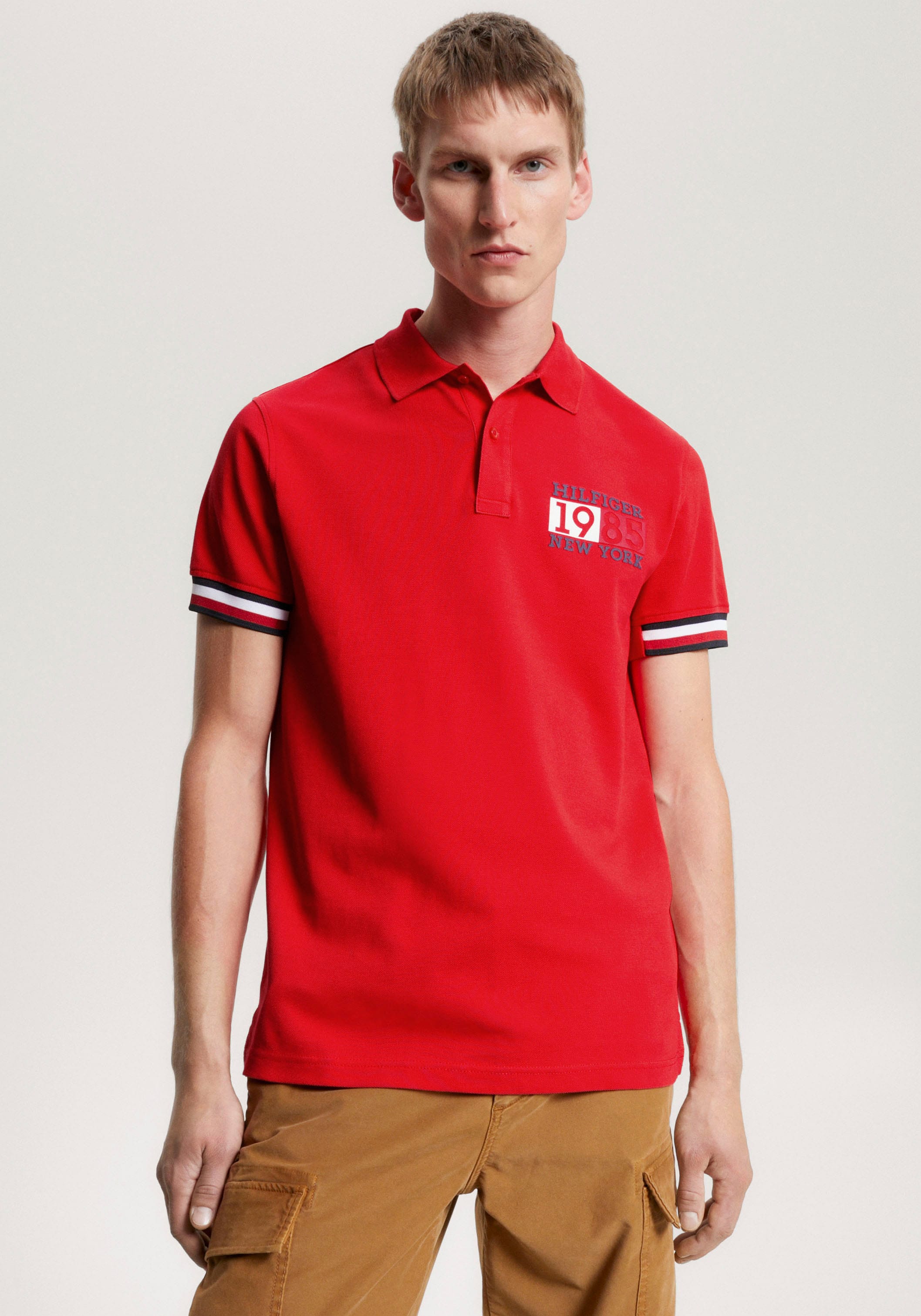 Tommy Hilfiger Poloshirt "NEW YORK FLAG SLIM POLO" günstig online kaufen