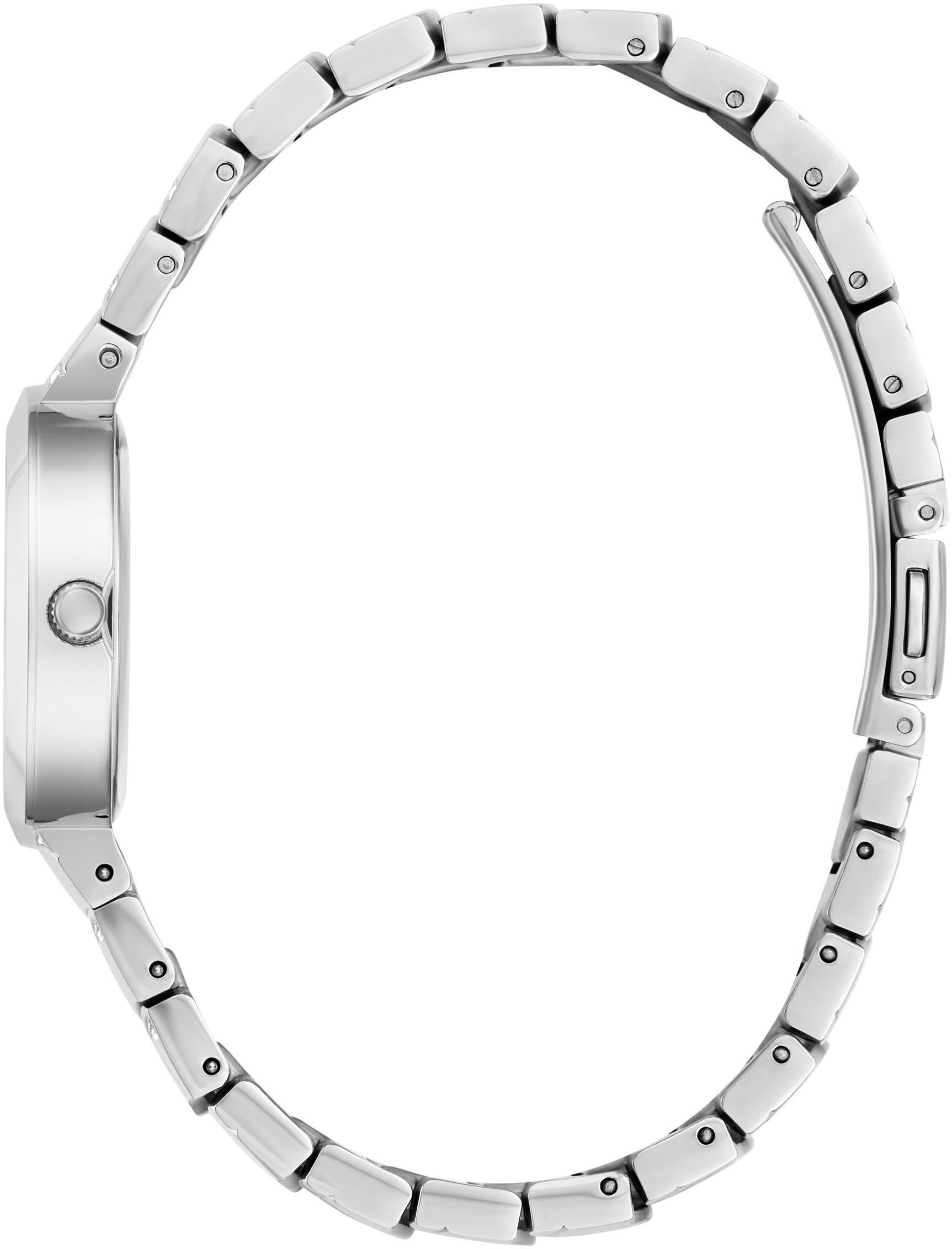 Guess Quarzuhr »LAGUNA«, Armbanduhr, Damenuhr, Edelstahlarmband