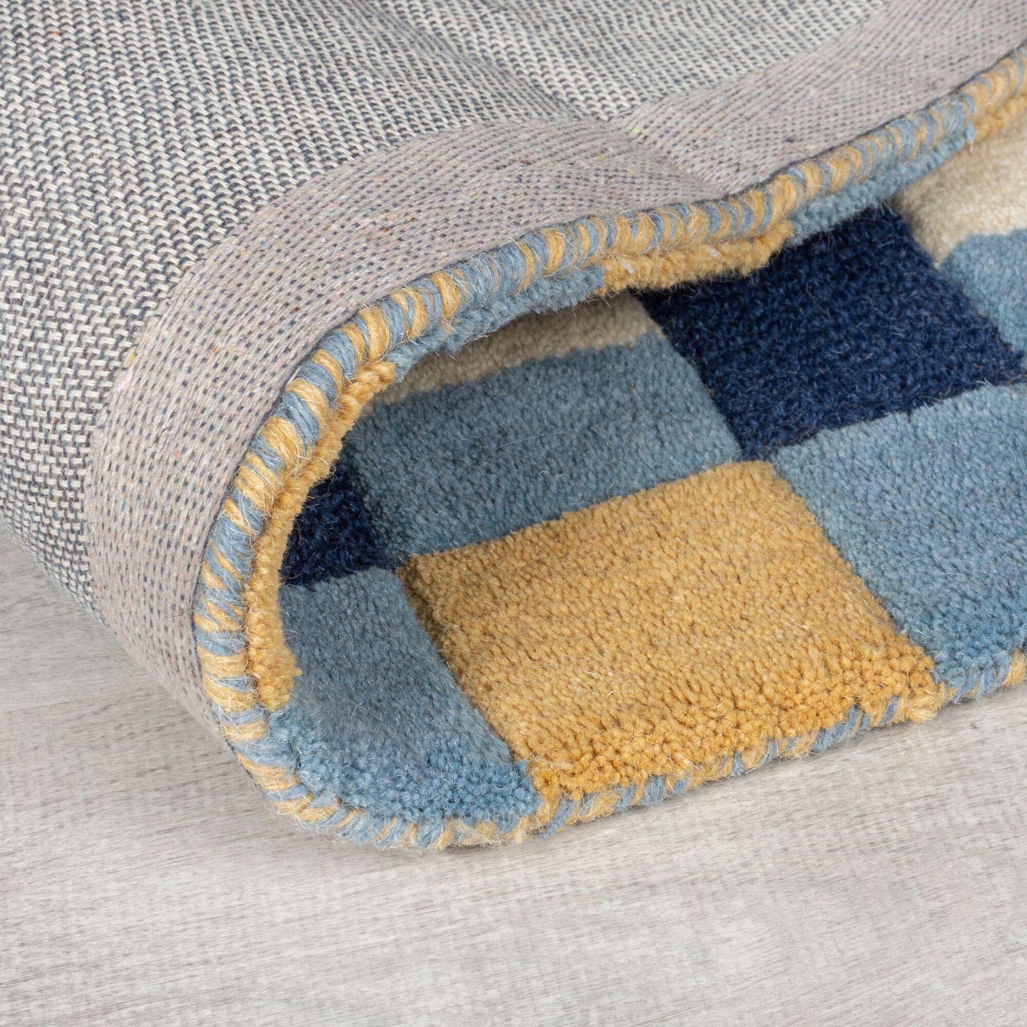 FLAIR RUGS Wollteppich »Kai Wool Border«, rechteckig, 10 mm Höhe, Kai Wool Border Läufer Teppich