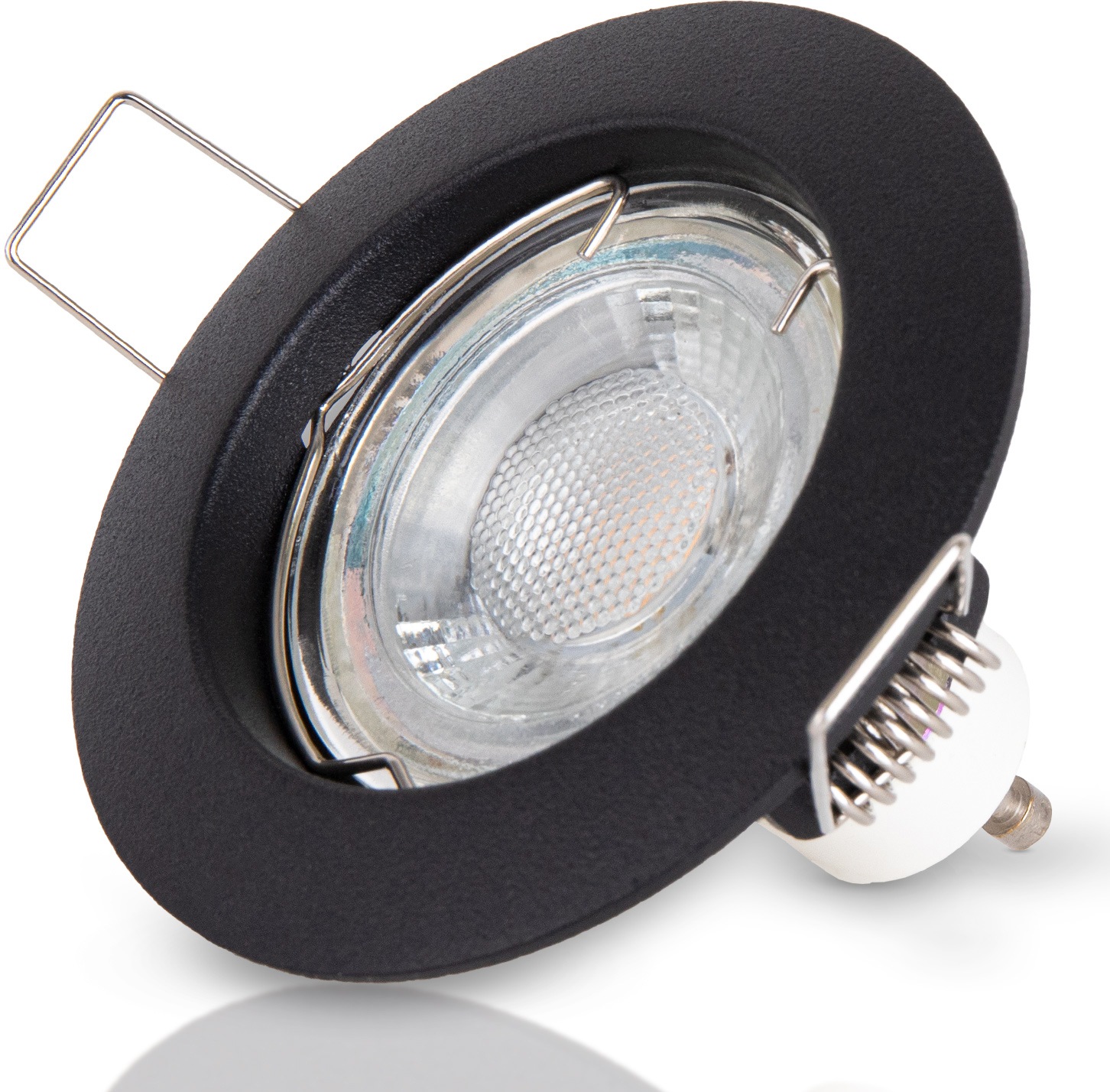 PACO HOME Einbauleuchte "Klara", 1, Ø 7,8cm H: 2,4cm, grau, Leuchten, Einbaustrahler Strahler Spotlight Unterbauleuchte Flach 6er Set GU10