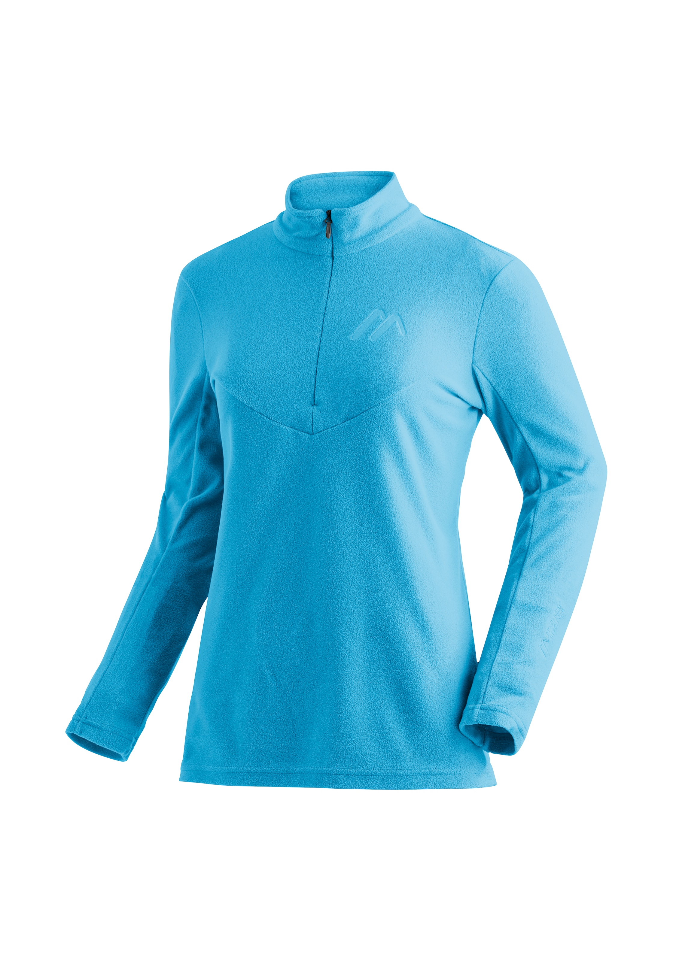 Maier Sports Fleecepullover "Denise HZ W", Damen Midlayer, pflegeleichtes Half-Zip Fleece