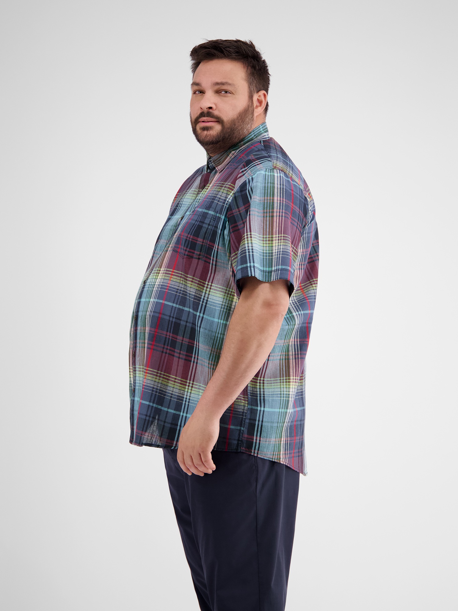 Thumbnail - LERROS Kurzarmhemd "LERROS Sommerliches Karohemd in Übergrößen"