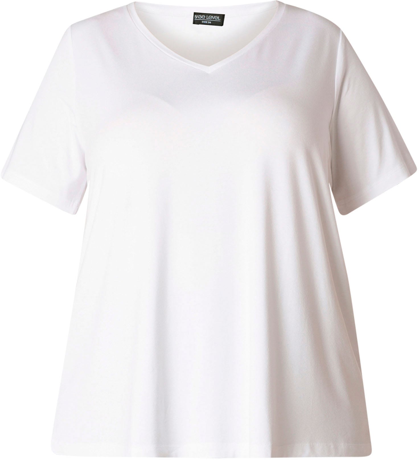 Base Level Curvy T-Shirt »Alba«, Weich fließende, formstabile Qualität