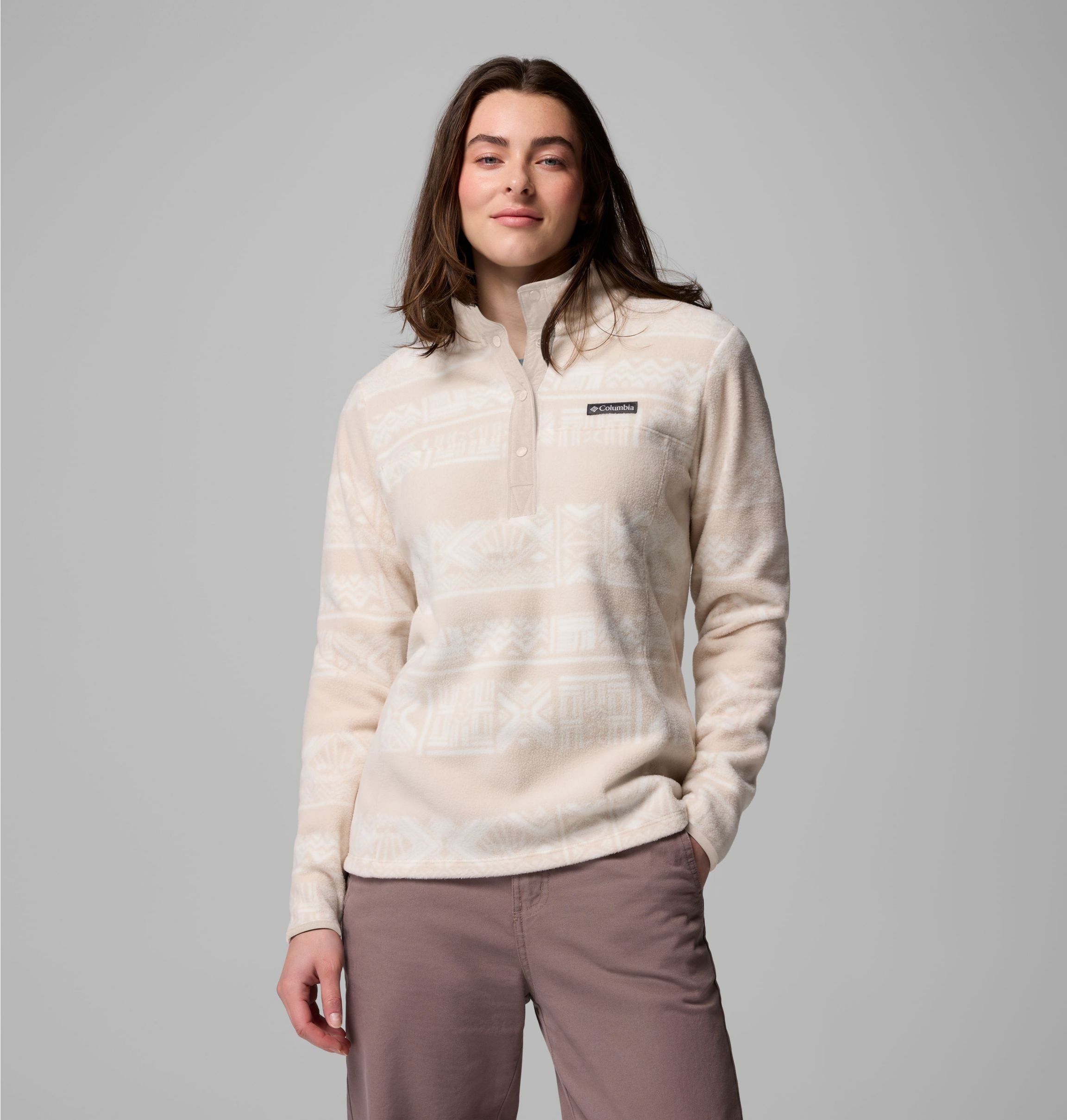 Columbia Fleecepullover »BENTON SPRINGS PRINTED 1/2 SNAP«, (1 tlg.)