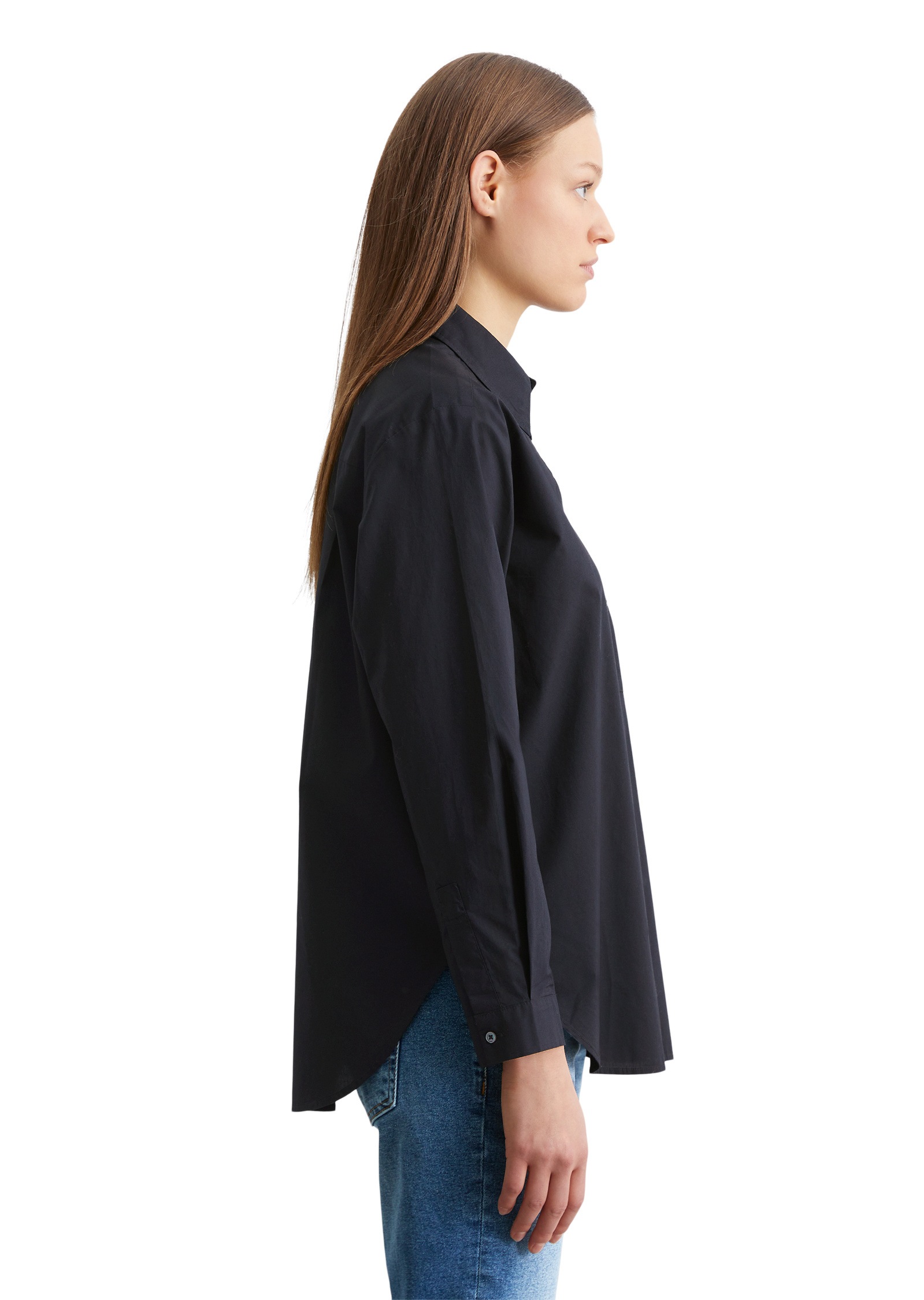 Marc O'Polo Langarmbluse »aus Organic Cotton-Popeline«