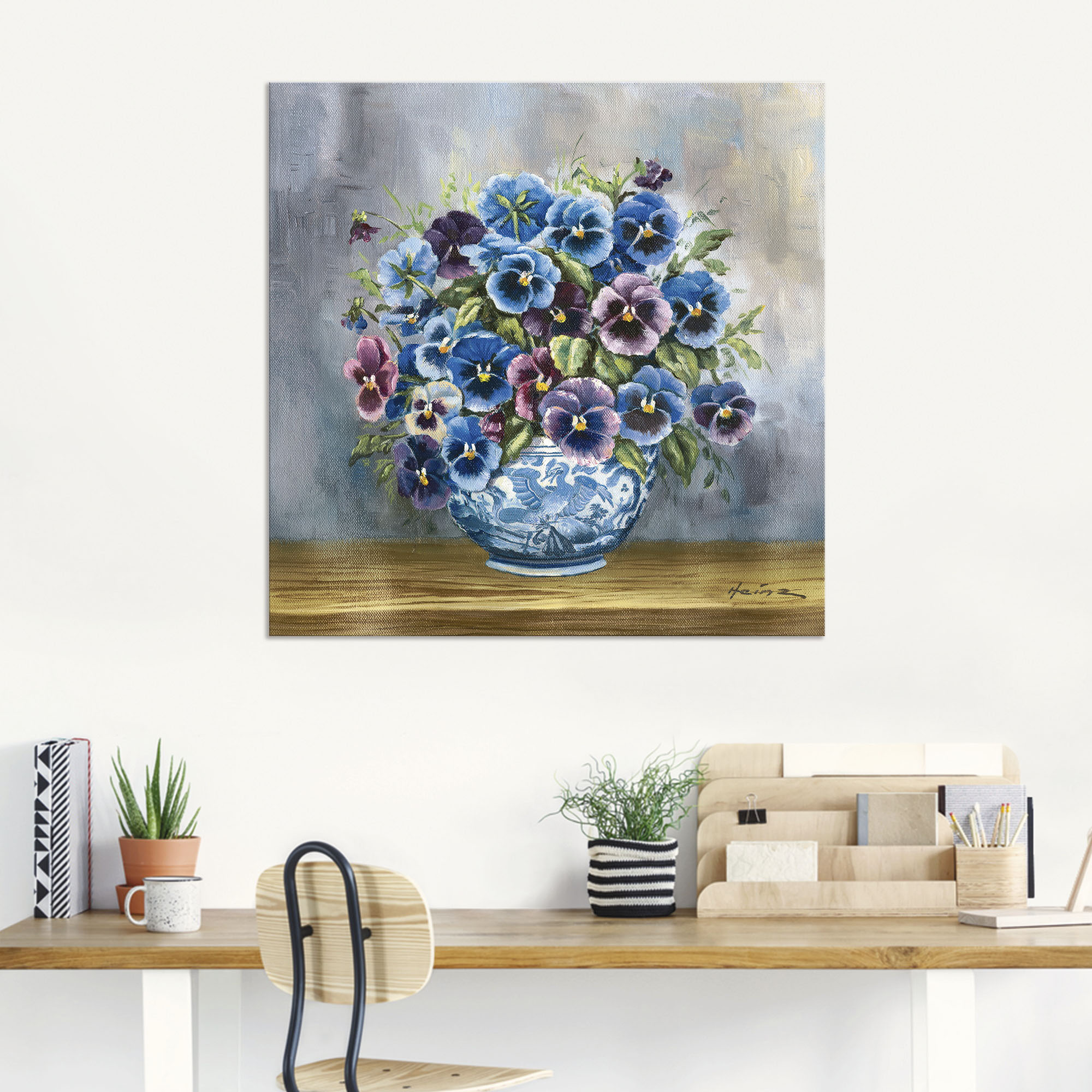 Thumbnail - Artland Wandbild "Stiefmütterchen", Blumenbilder, (1 St.), als Alubild, Outdoorbild, Leinwandbild, Poster, Wandaufkleber