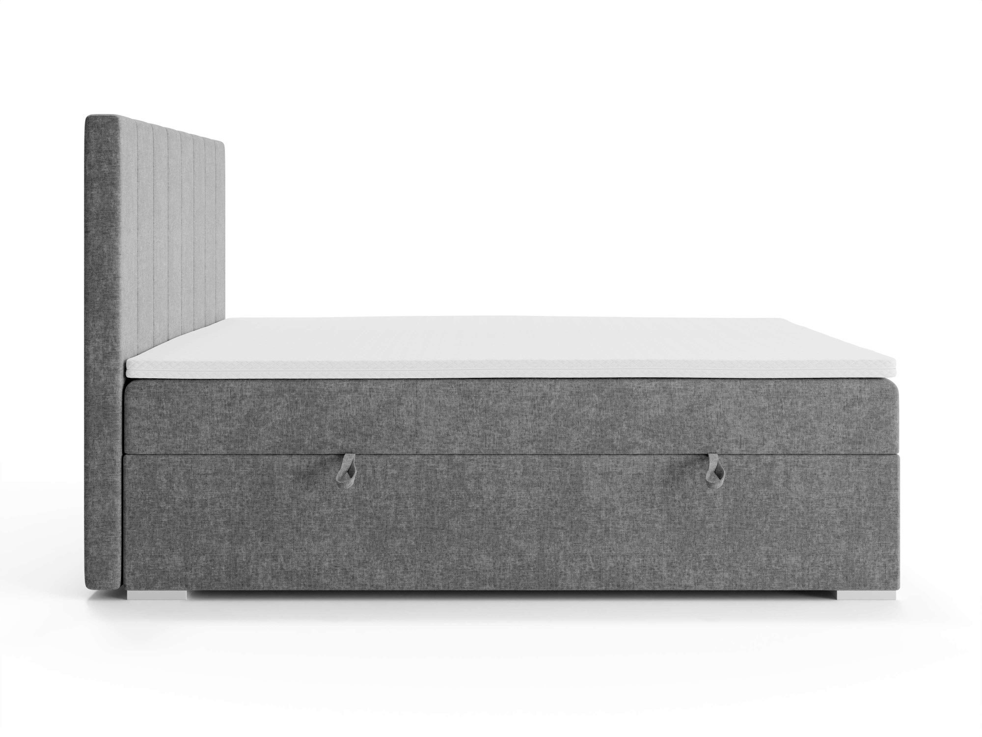 Places of Style Polsterbett »Ginoro mit Matratze und Topper, in 3 Breiten (140, 160 und 180 cm)«, Boxspringbett mit Kopfteil, Bettkasten, Matratze (BFK/TFK) und Topper