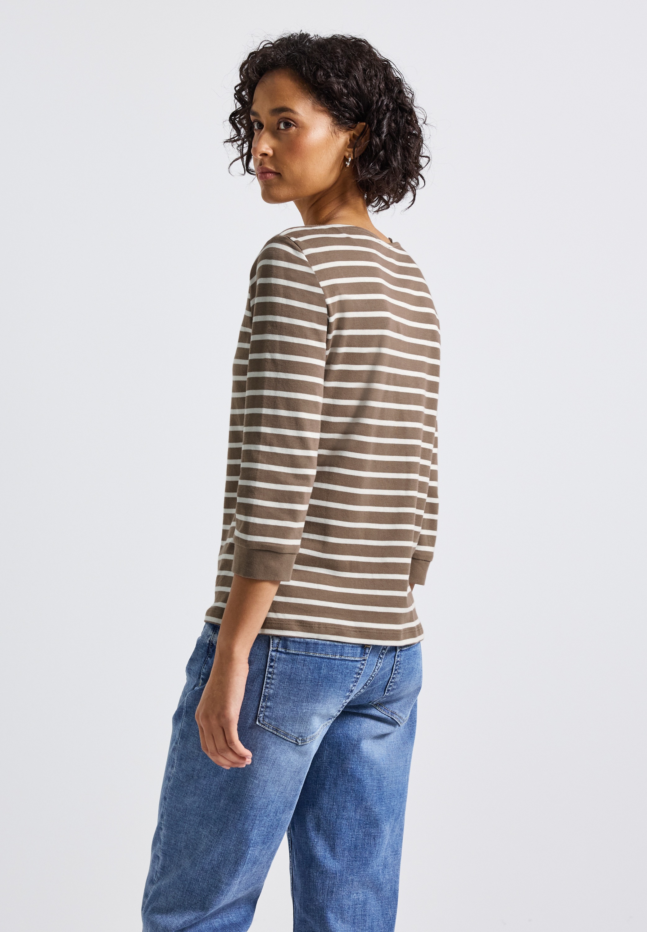 STREET ONE 3/4-Arm-Shirt, aus reiner Baumwolle günstig online kaufen